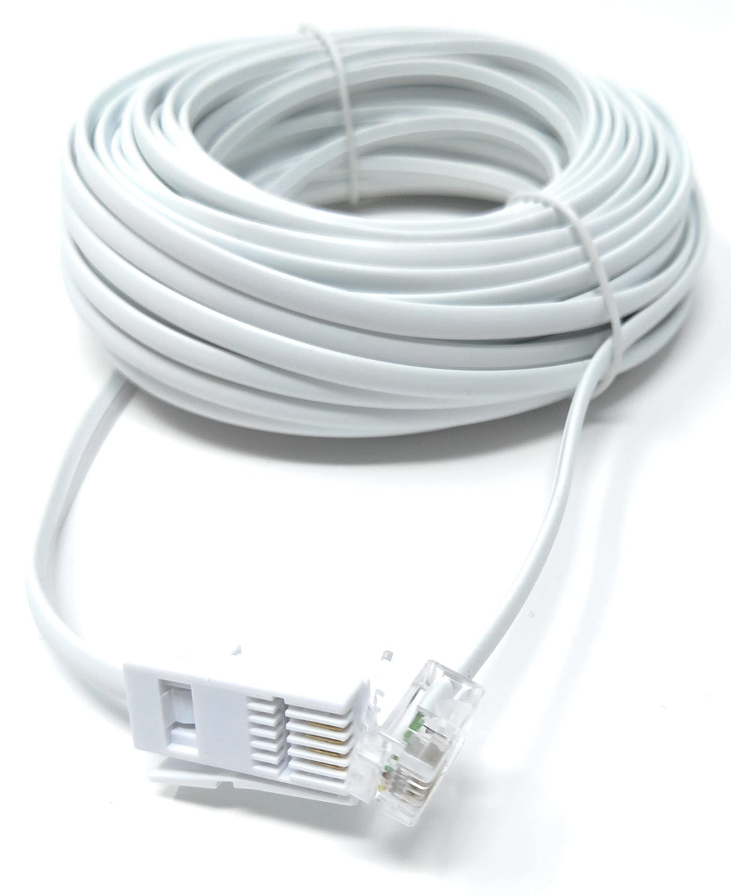 DRUT RJ11 to BT, 4 Pin Male to Male Rollover Cable Modem Router Lead Cord VDSL/ADSL (not for telephone)