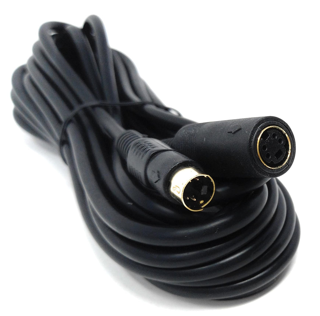 DRUT S-Video Extension Cable, 4 Pin Mini Din (Male to Female) Lead Cord