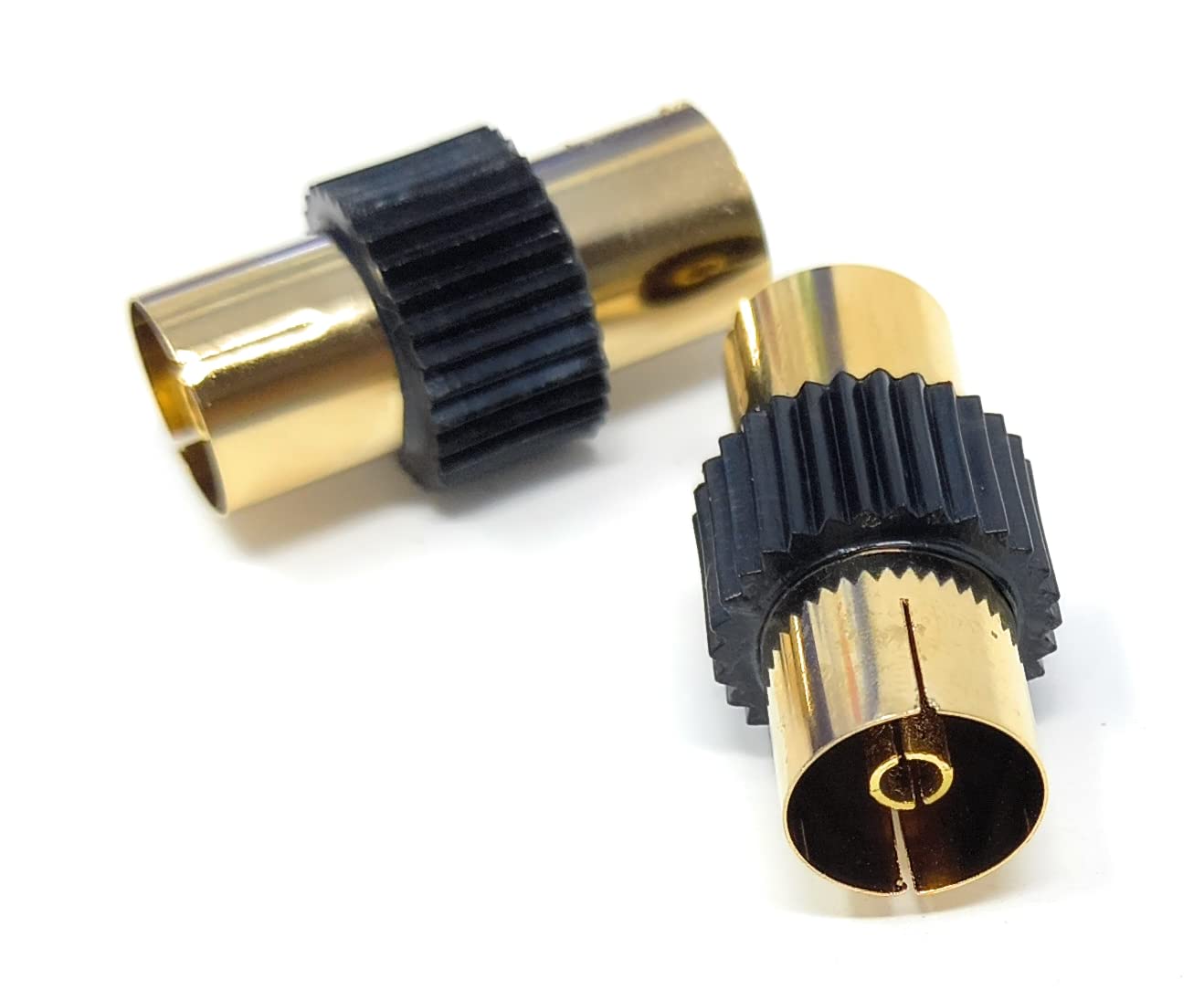 DRUT TV Aerial RF Lead Coupler Female to Female Socket Coaxial Connector, Coaxial Cable Adapter, Gender Changer