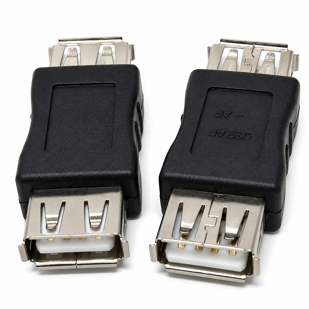 DRUT USB Coupler 2.0 Female to Female Converter Adapter Connector, Gender Changer, Joiner Cable