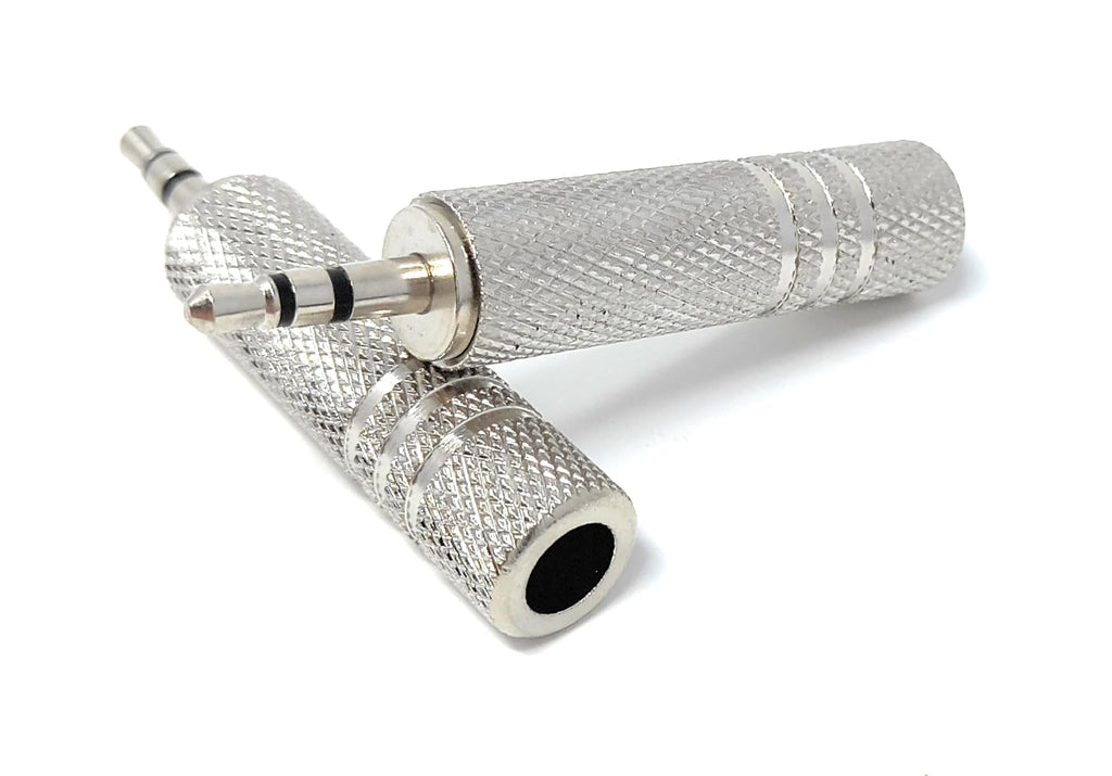 DRUT 3.5mm Stereo Male Jack to 6.35mm Stereo Socket Cable Audio Male to Female Adapter