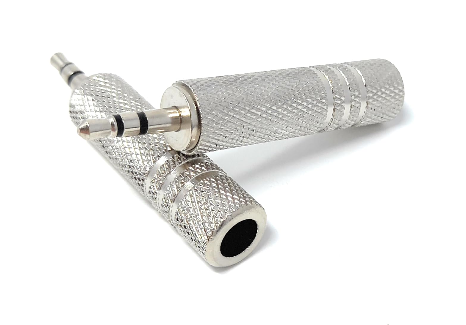 DRUT 3.5mm Stereo Male Jack to 6.35mm Stereo Socket Cable Audio Male to Female Adapter