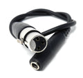 6.35mm (1/4") Stereo Jack Socket to 3-Pin XLR Female Adapter Cable – Audio Converter for Mixers, Controllers, DJ & Pro Sound Equipment