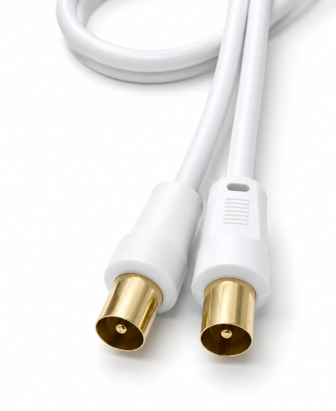 DRUT TV Male to Male Plug Coaxial Cable RG6 Aerial Digital Antenna RF Fly Lead Cable