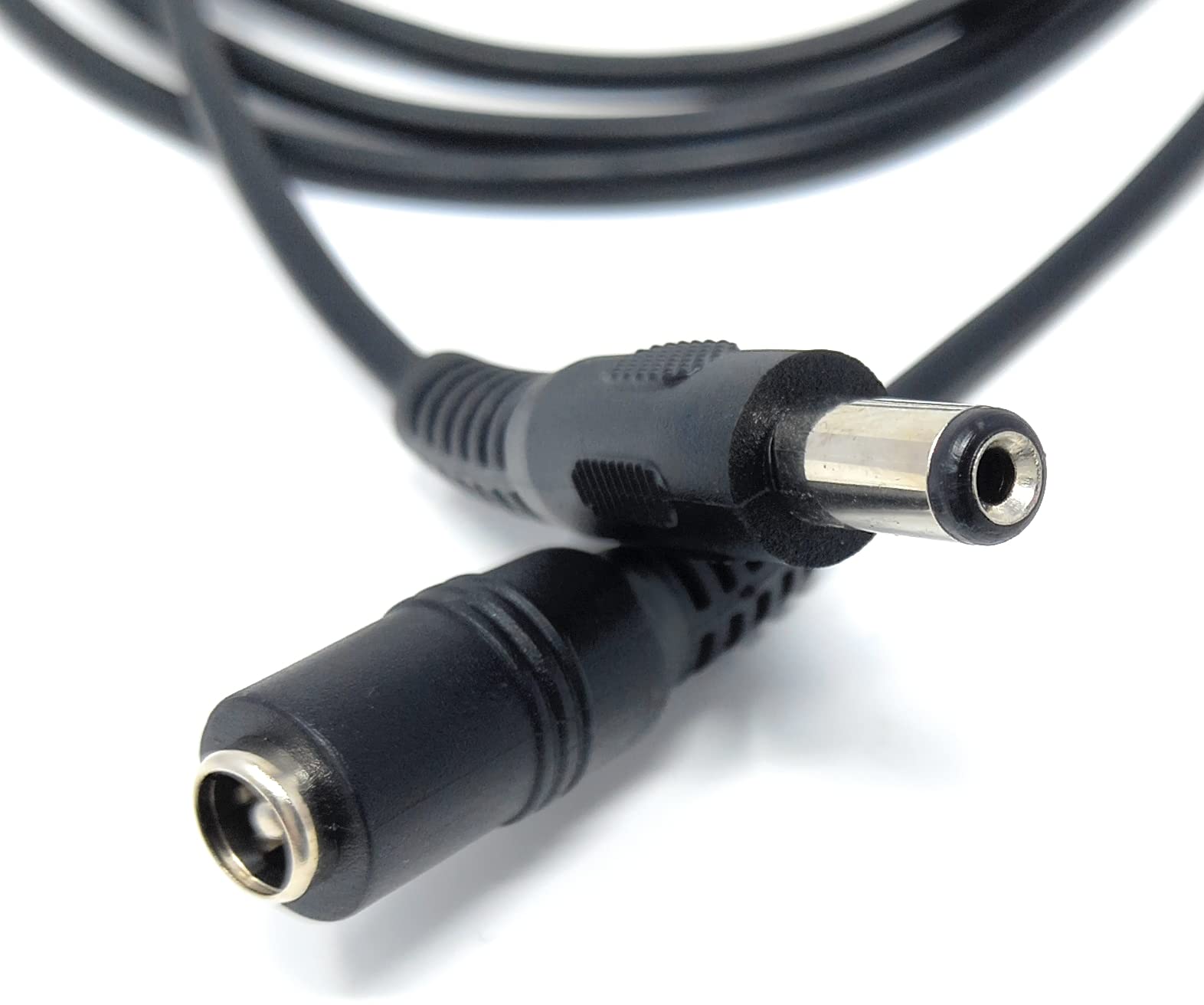 5.5mm x 2.1mm DC Power Plug to Socket, Male to Female CCTV, LED, Modem Router, Music Instruments Extension Lead Cable