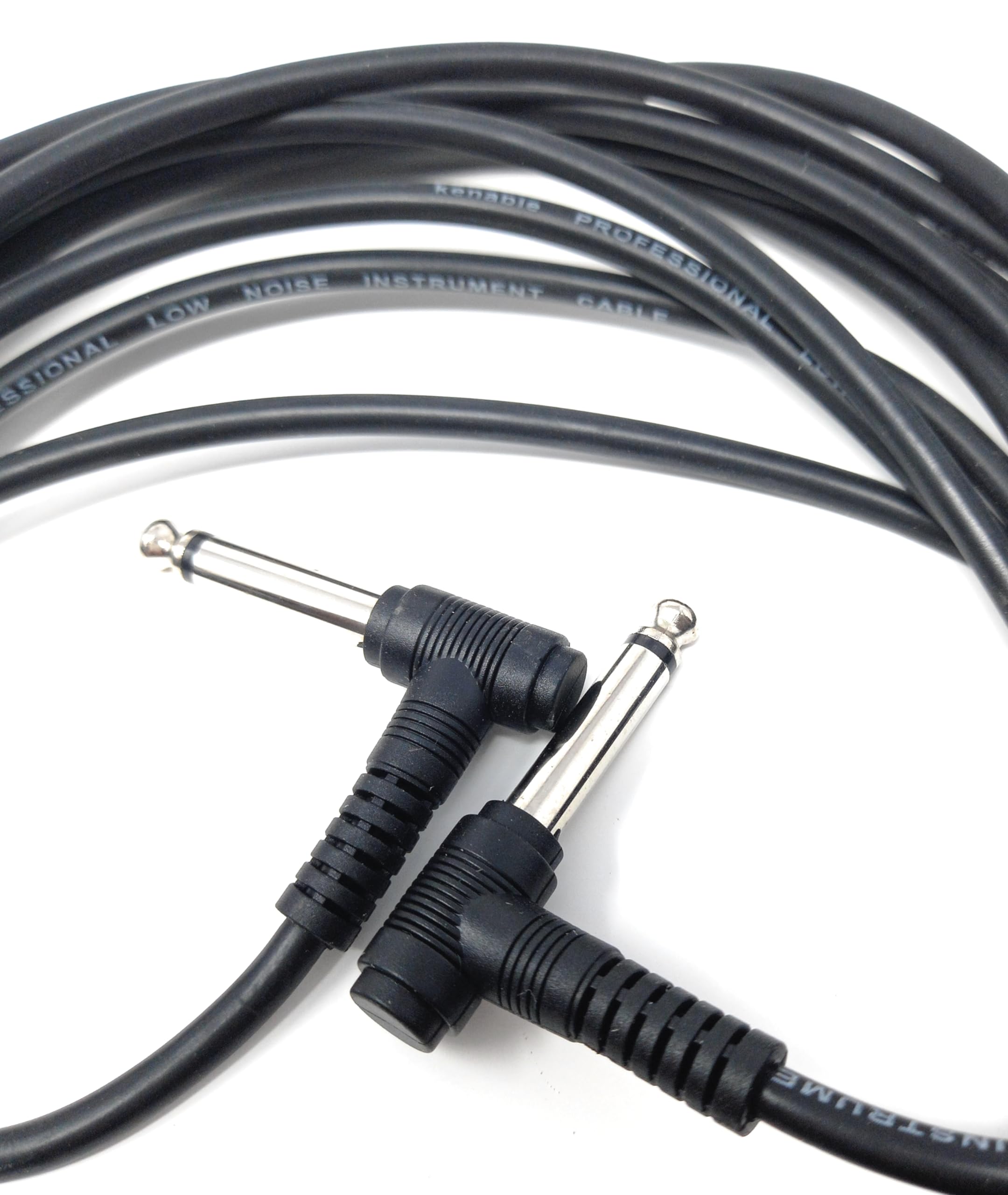 DRUT 6.35mm to 6.35mm Right Angle 90 Degree Jack Audio Mono Guitar Speaker Music Instrument Cable Lead