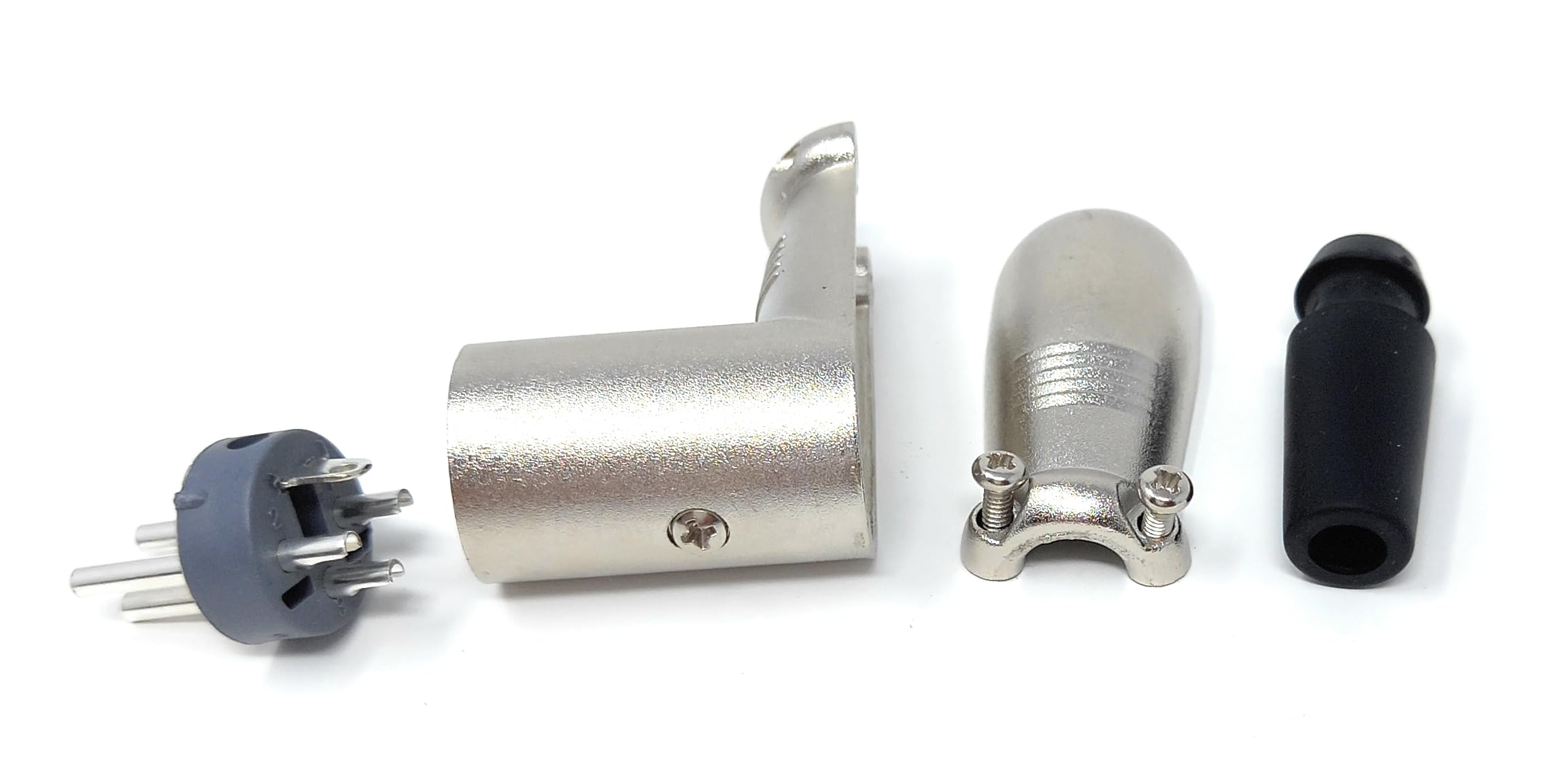 DRUT XLR 3-Pole Right Angle Plug – 90 Degree XLR Male Connector – Solder-Type Audio Adapter for Microphones, Mixers, Studio, PA Systems, Stage Gear, Balanced Cable Builds