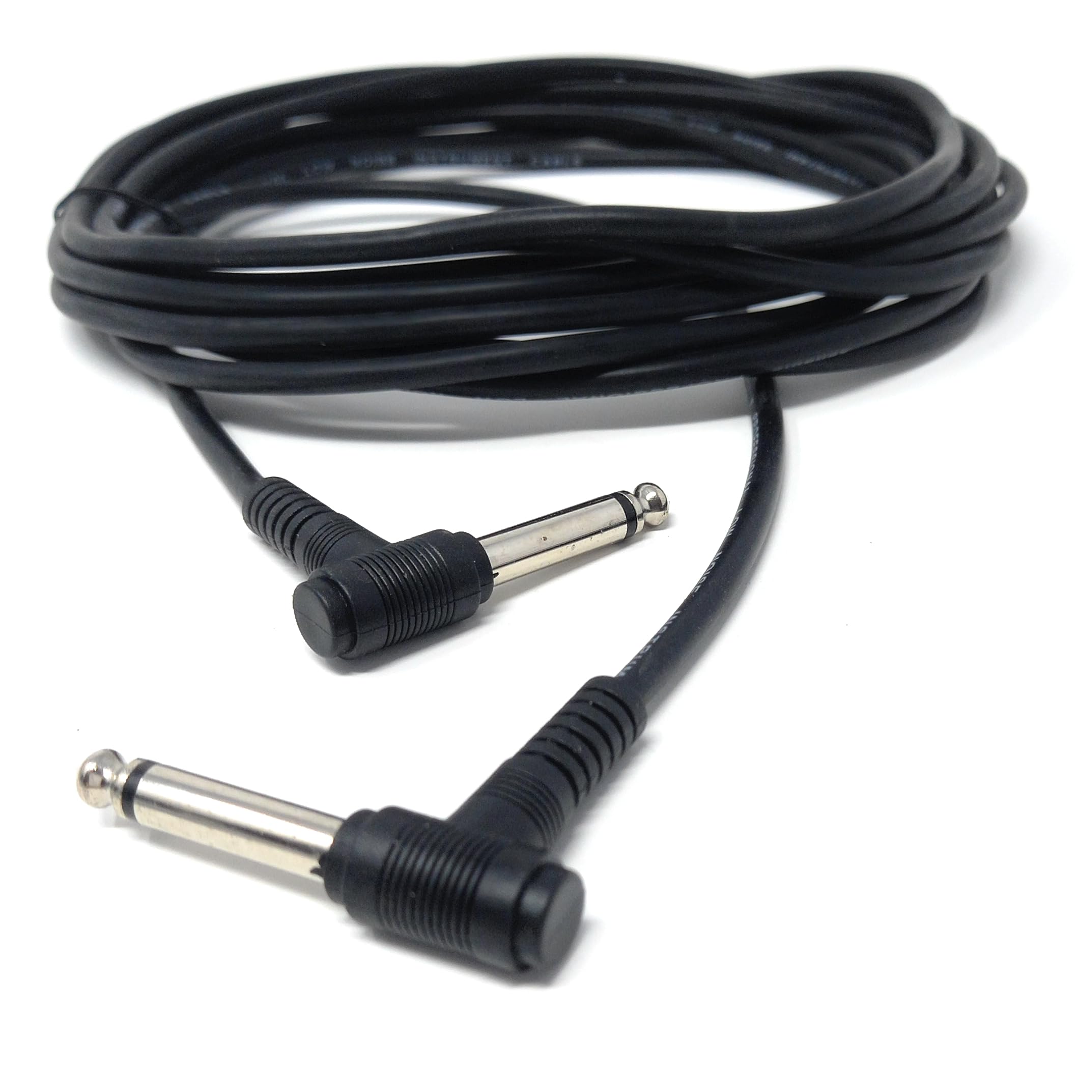 DRUT 6.35mm to 6.35mm Right Angle 90 Degree Jack Audio Mono Guitar Speaker Music Instrument Cable Lead