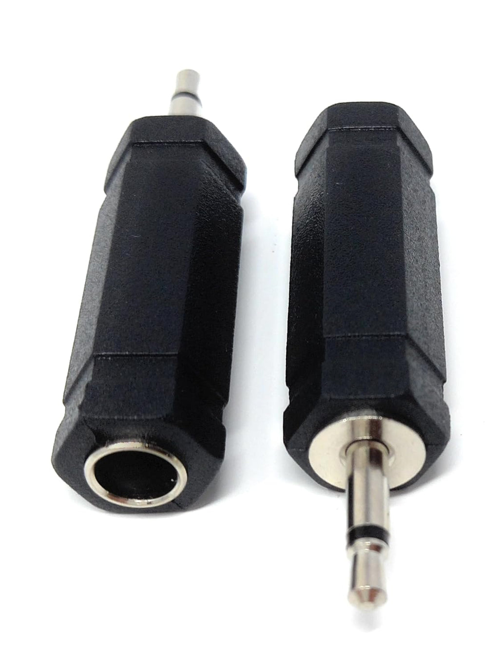 DRUT 6.35mm Stereo Female Socket to 3.5mm Mono Jack Plug Audio Cable Adapter Converter