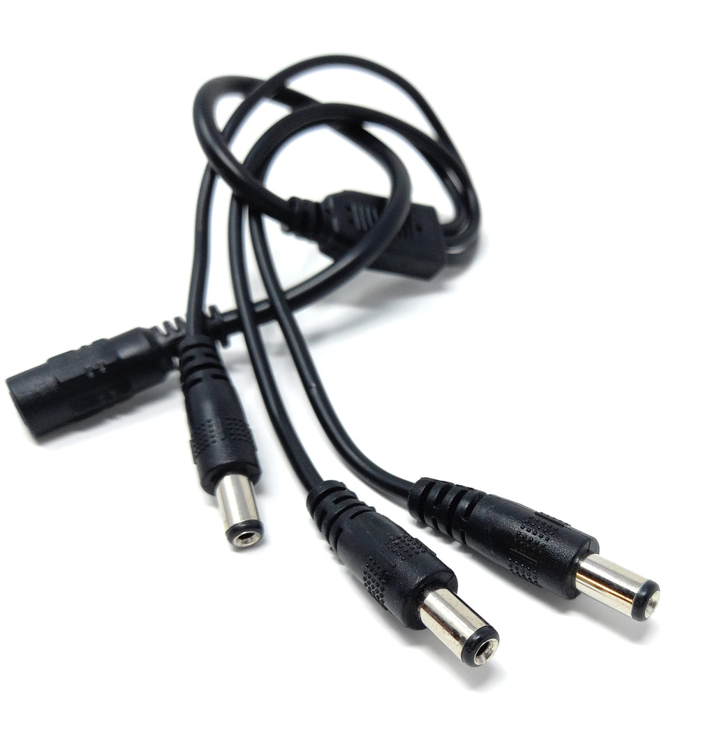 DRUT 5.5mm to 2.1mm DC Power Splitter Lead Adapter 12V PSU to LED, CCTV Camera Cable