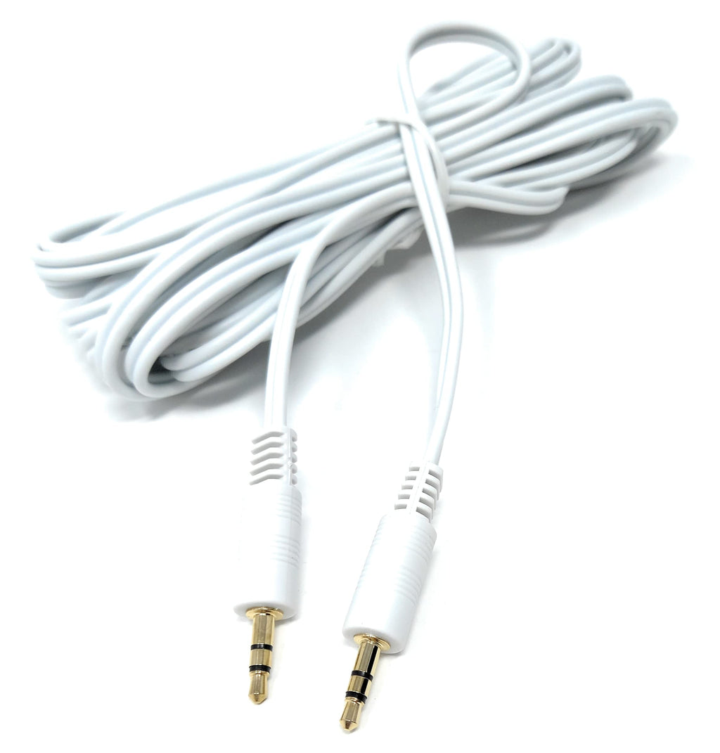 DRUT 3.5mm to 3.5mm Stereo Audio AUX Cable Gold Connectors, Small 3 pin Jack to Jack Speaker Lead