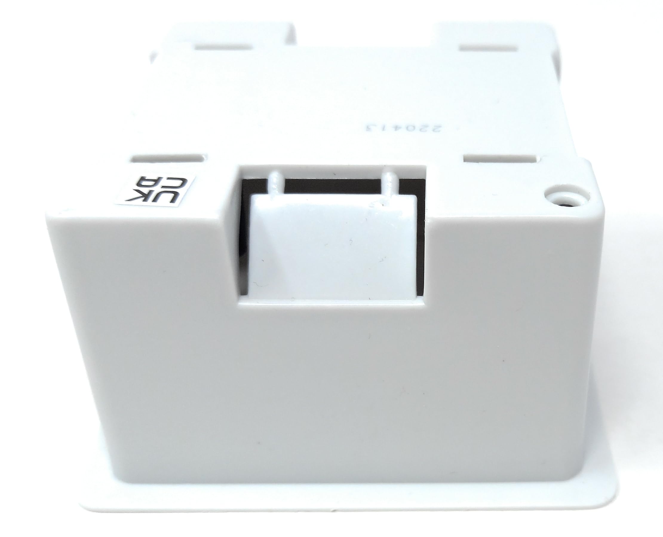 1 Gang Dry Lining Back Plasterboard Box, Pattress Box with Adjustable Lugs 47mm, for Faceplate