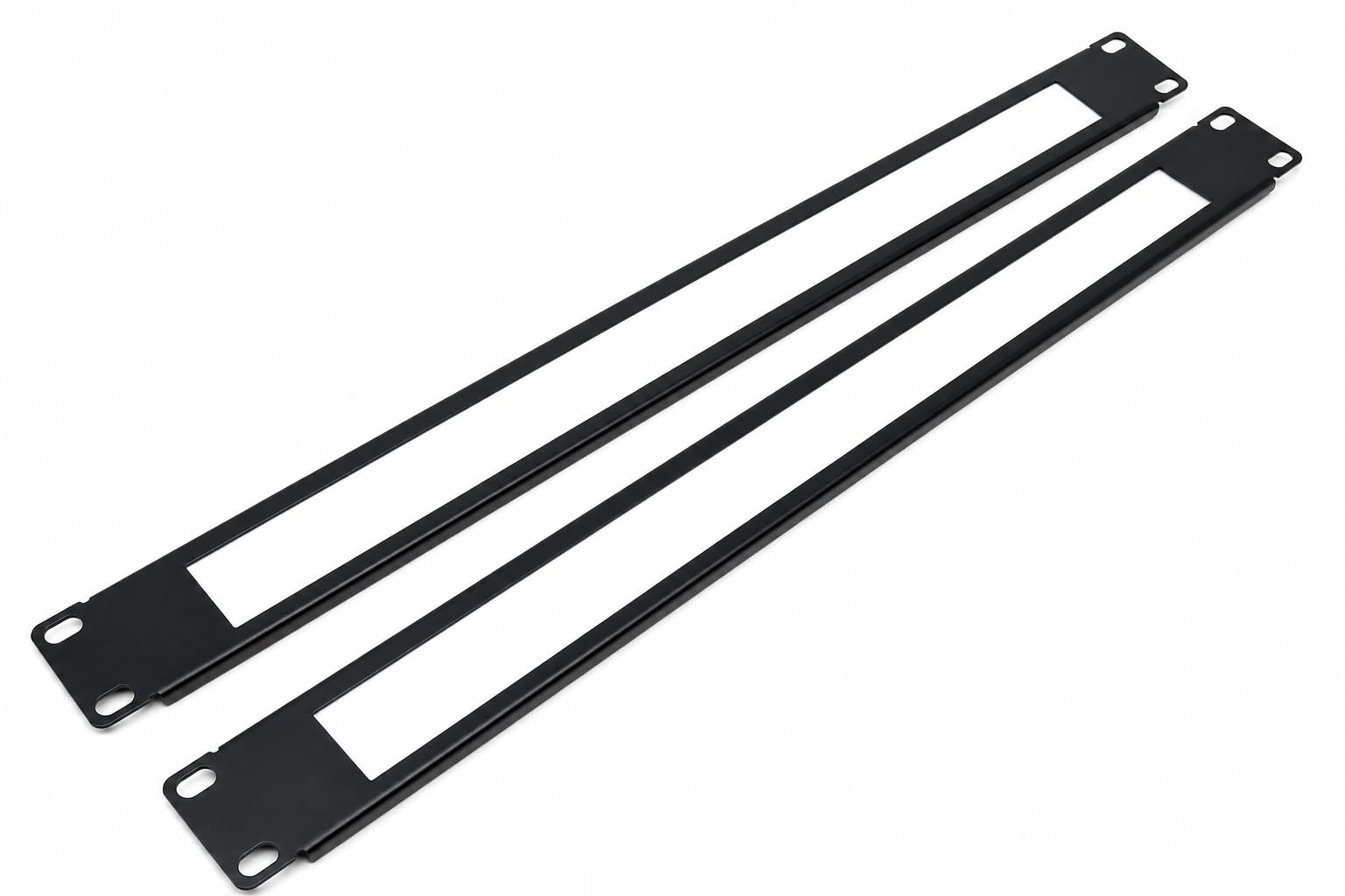White Brush Cable Management Panel 19 Inch 1U, Universal Rack Mount Cable Entry Brush Strip for Data Cabinet, Server Rack, Network Cabinet & Patch Panel Organisation