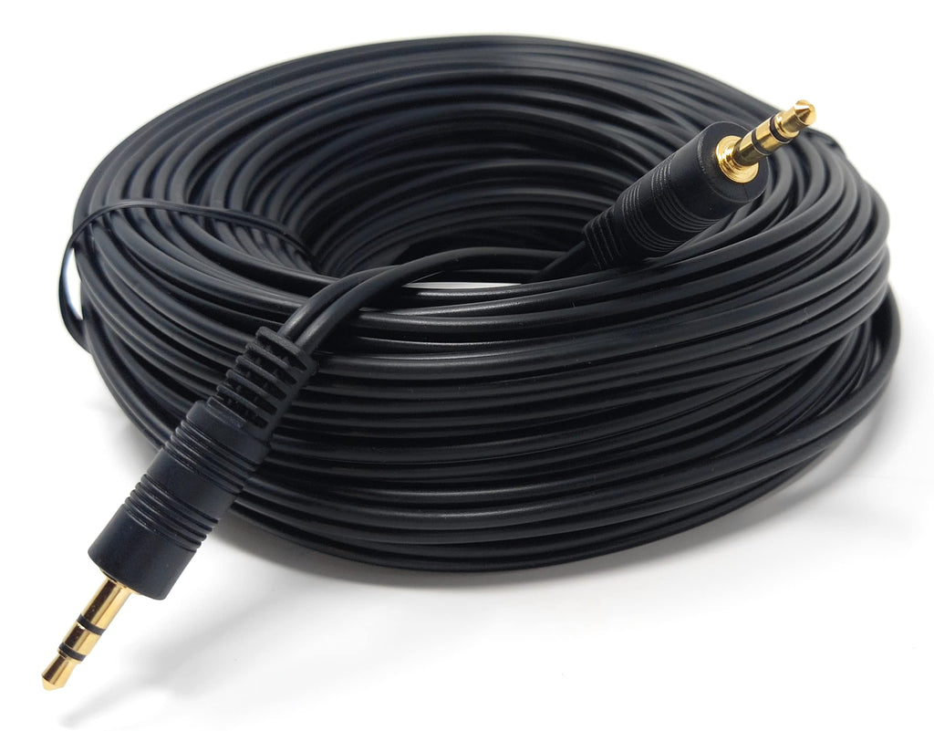 DRUT 3.5mm to 3.5mm Stereo Audio AUX Cable Gold Connectors, Small 3 pin Jack to Jack Speaker Lead