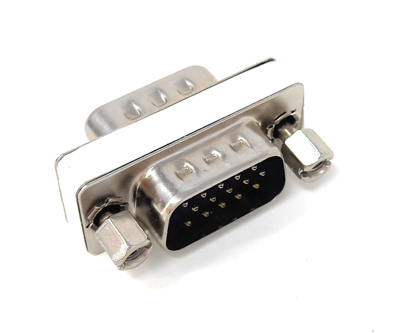 DRUT VGA Male to Male HD15 SVGA Gender Changer Adapter, Monitor Cable Coupler, All Pins Connected, for PC, Laptop, Projector, Display Equipment