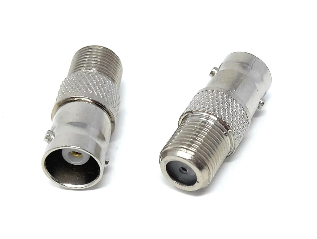 DRUT F Type Female Screw on to BNC Female Socket, TV Satellite Cable Adapter