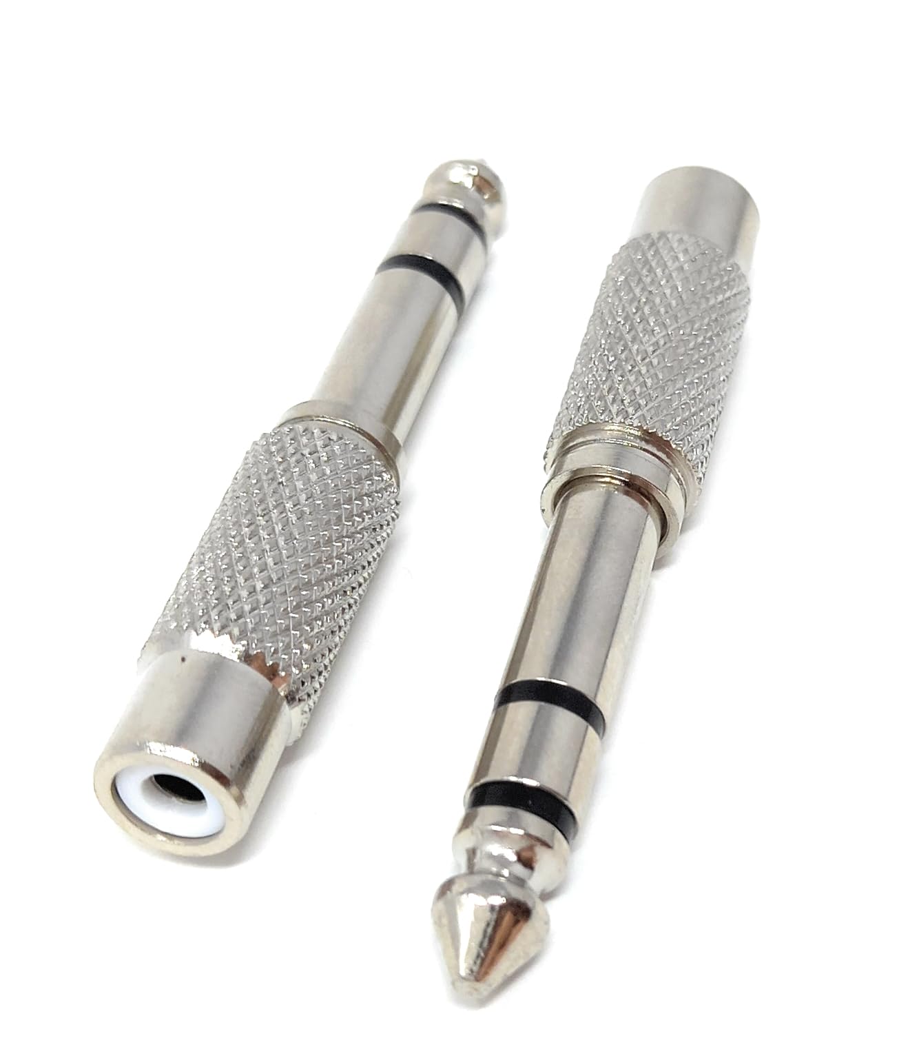 DRUT 6.35mm Stereo Jack to RCA Phono Socket Cable Adapter
