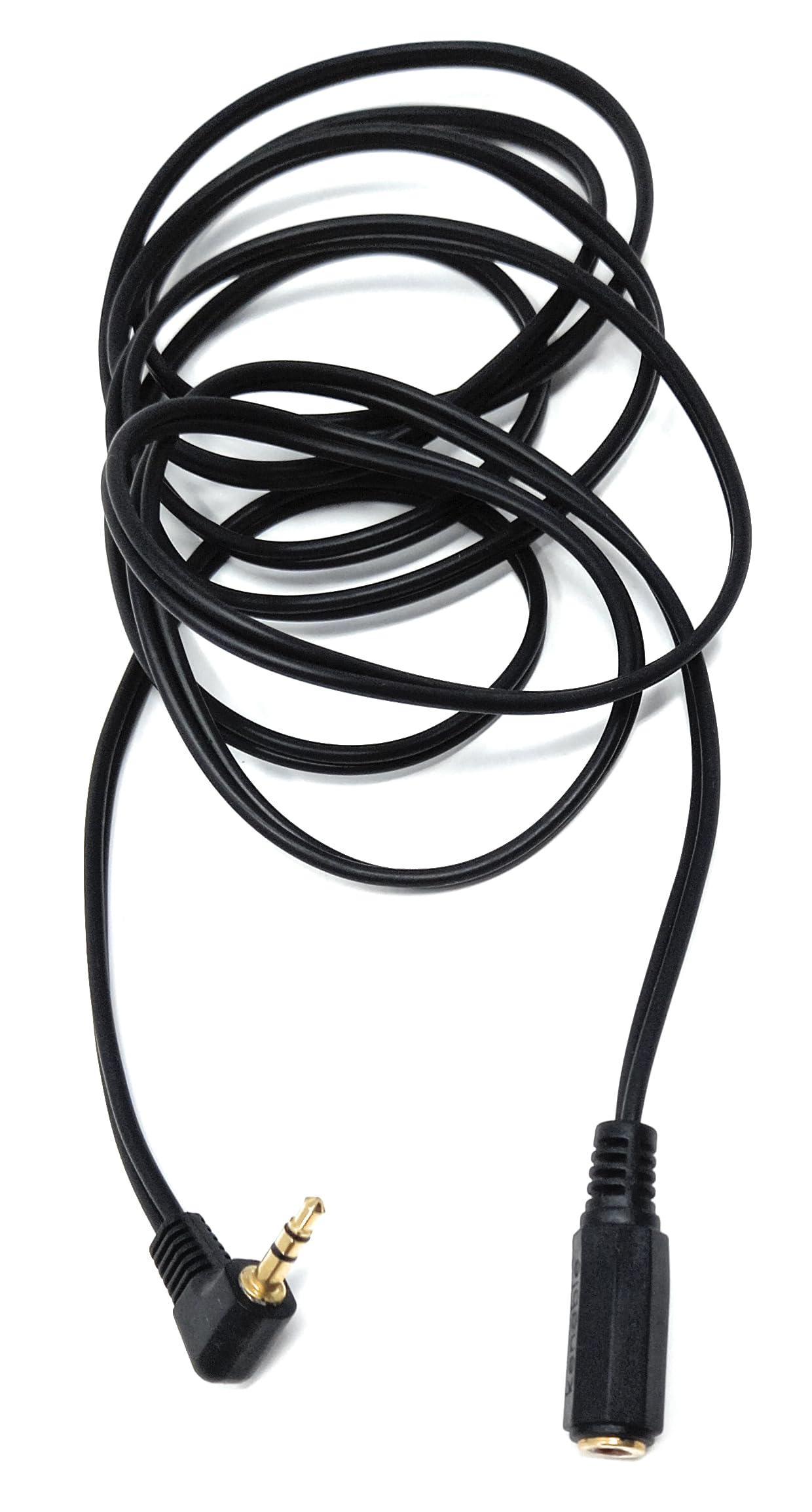 DRUT 3.5mm Right Angle Stereo Jack to Socket Headphone, Audio Devices AUX 1/8'' Extension Cable Lead