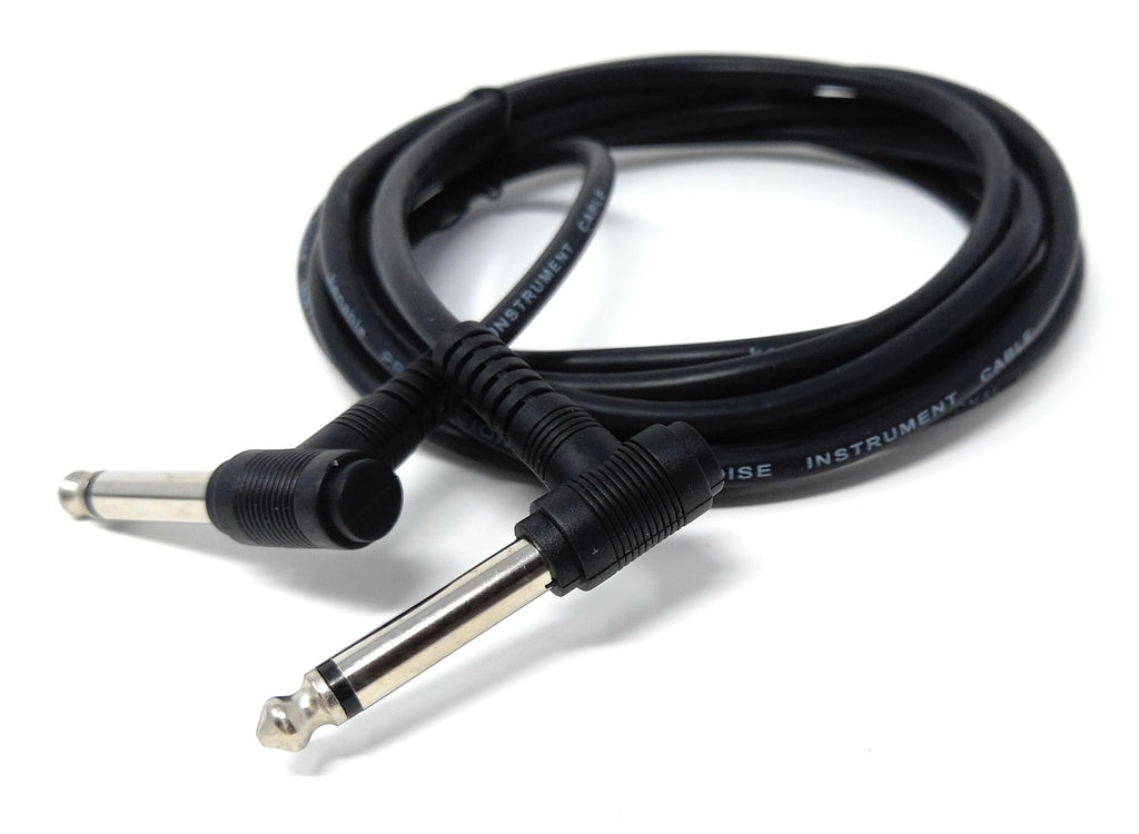 DRUT 6.35mm to 6.35mm Right Angle 90 Degree Jack Audio Mono Guitar Speaker Music Instrument Cable Lead