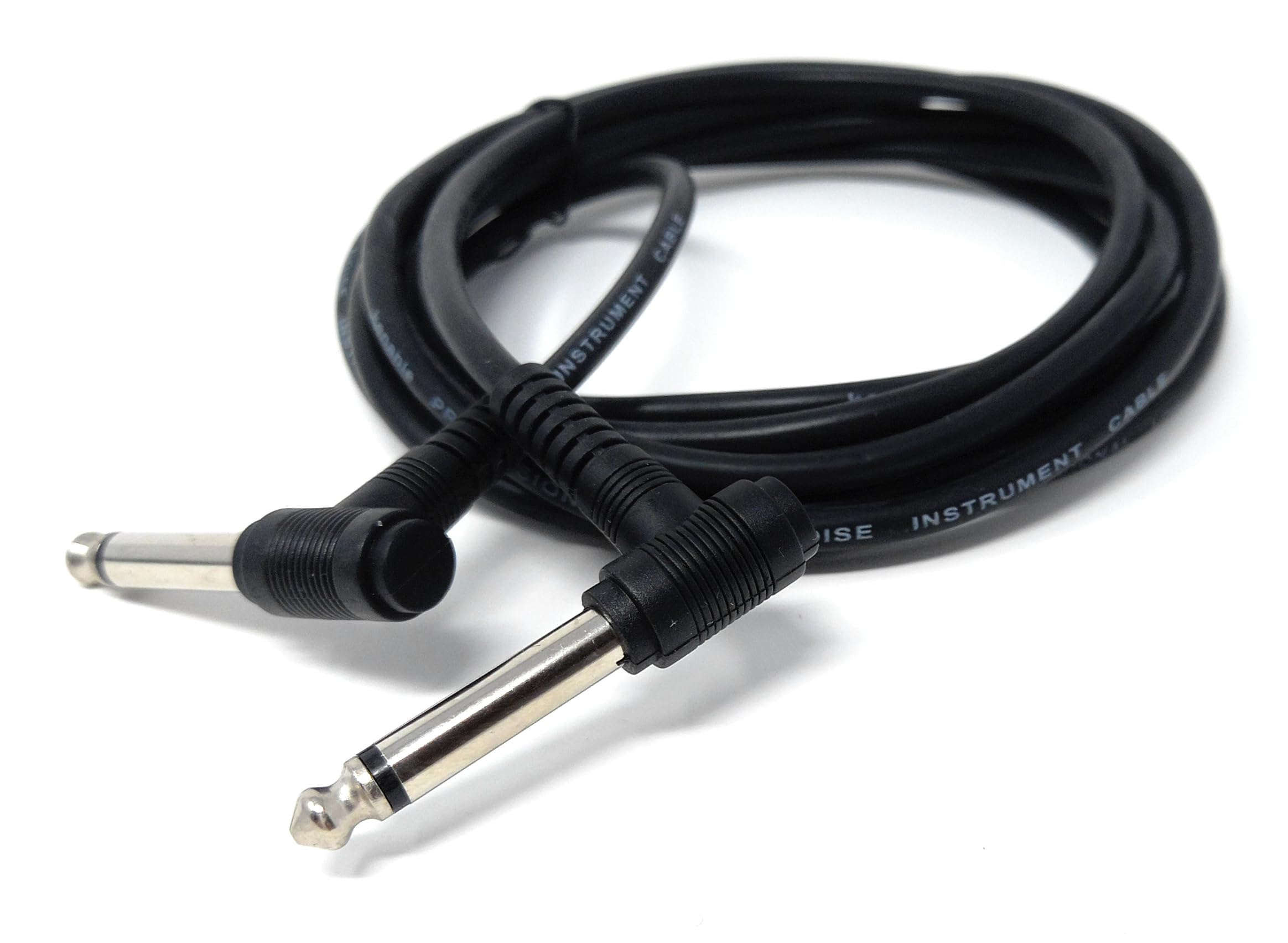 DRUT 6.35mm to 6.35mm Right Angle 90 Degree Jack Audio Mono Guitar Speaker Music Instrument Cable Lead