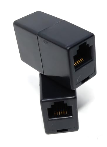 DRUT RJ12 (RJ11) 6P6C 6 Pin Female Coupler Adapter Cable Joining, Gender Changer, Extender