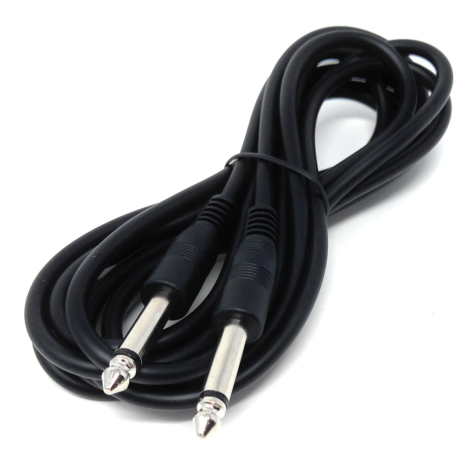 DRUT 6.35mm 1/4" TS Mono Jack to Jack Plug Lead for Guitar, Amplifiers, Music Instruments, Speakers, Microphone Cable