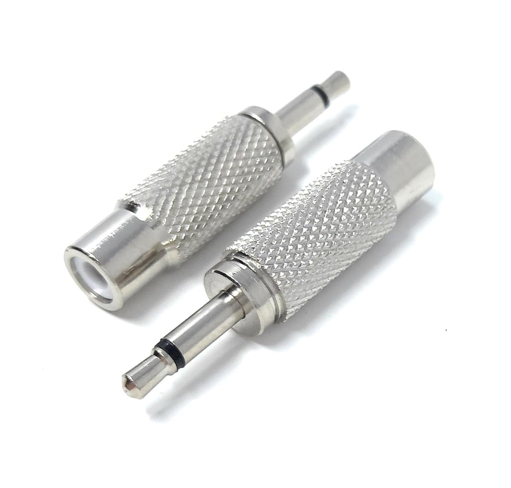DRUT 3.5mm Mono Jack Plug to RCA Phono Socket Male to Female Adapter