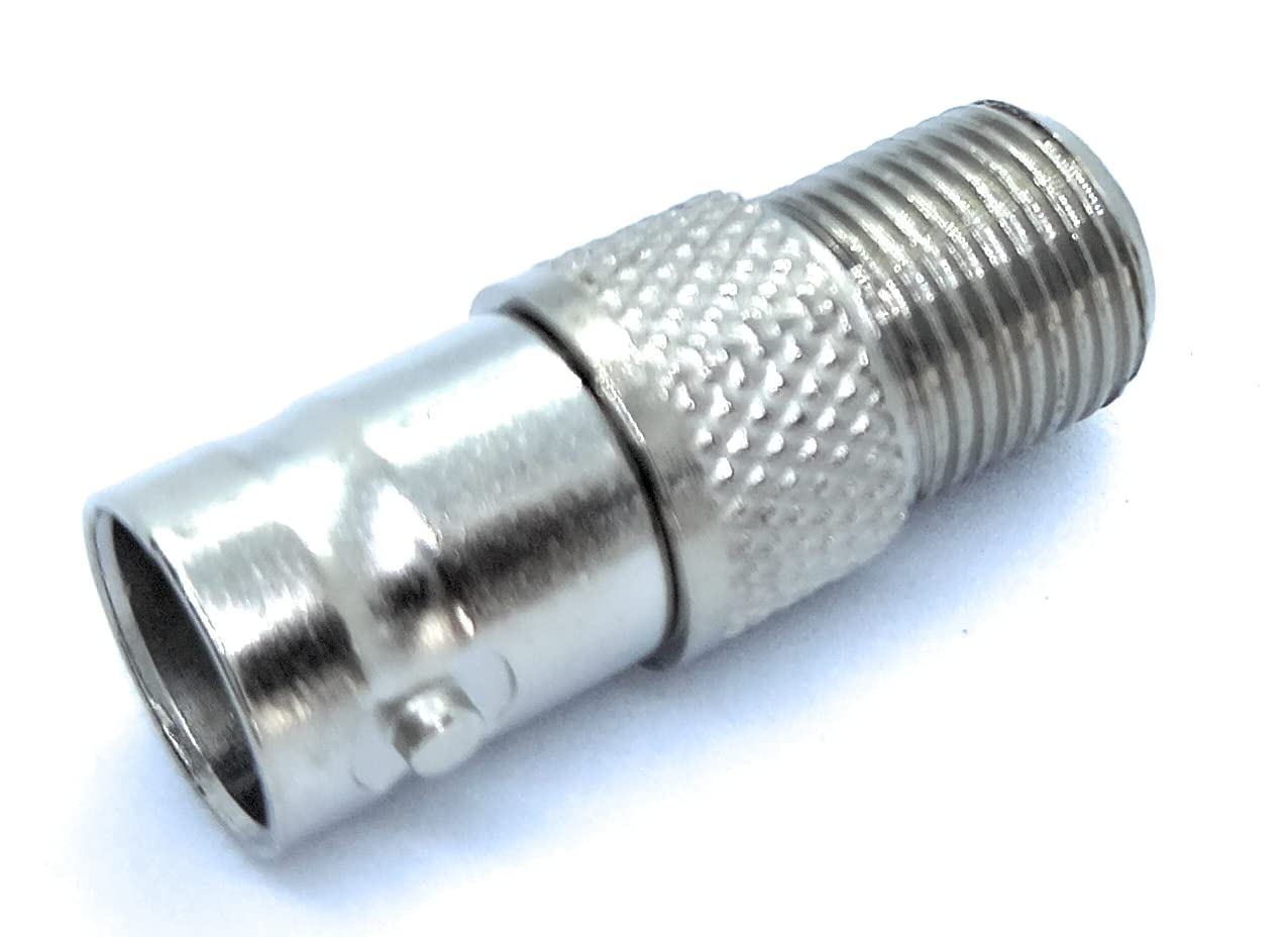 DRUT BNC Female to F-Type Female Socket Cable Adapter Extender Coupler Joiner