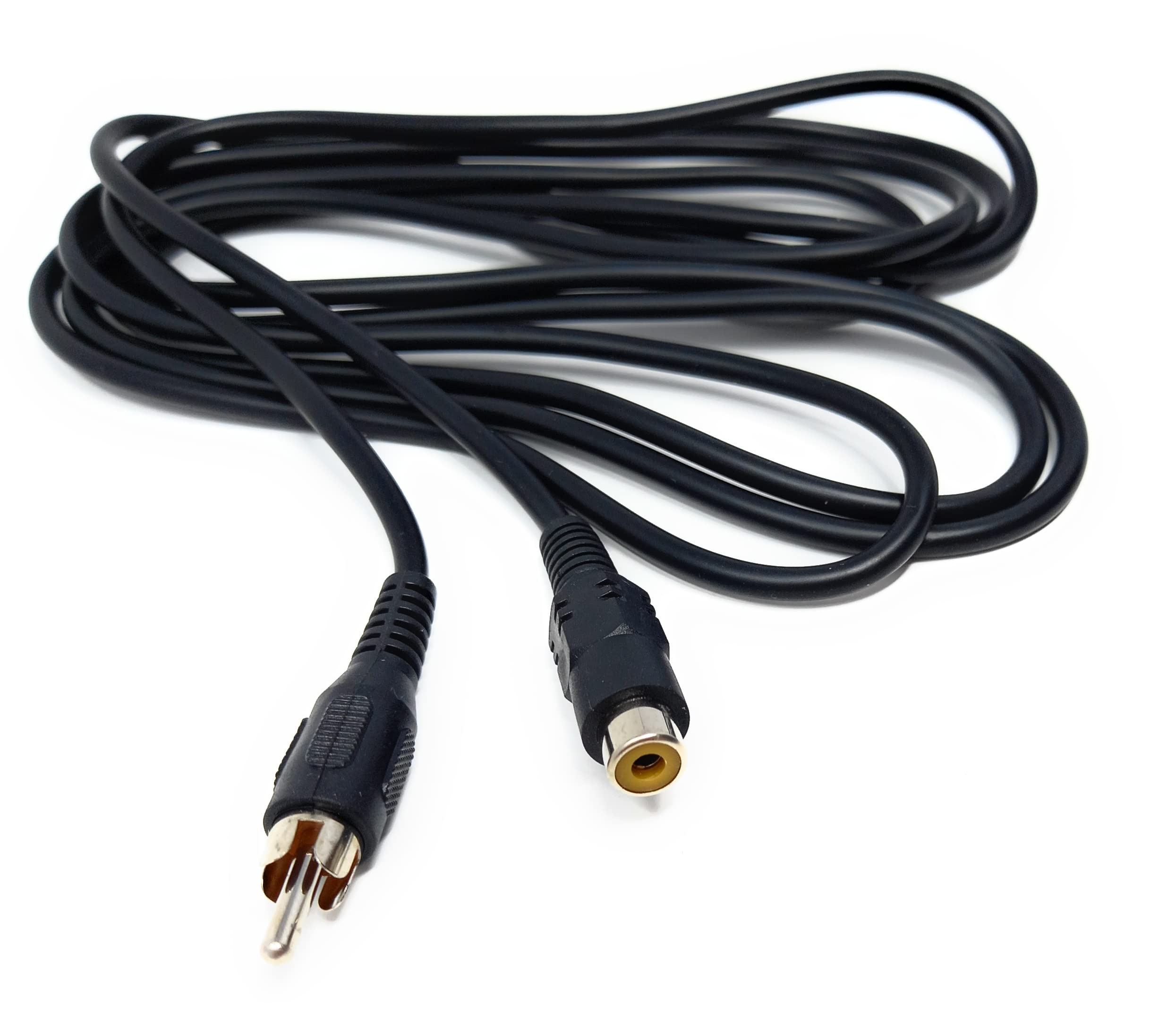 DRUT RCA to RCA Socket Mono Single Phono Extension Cable HI-FI/TV Audio Video Lead Cord