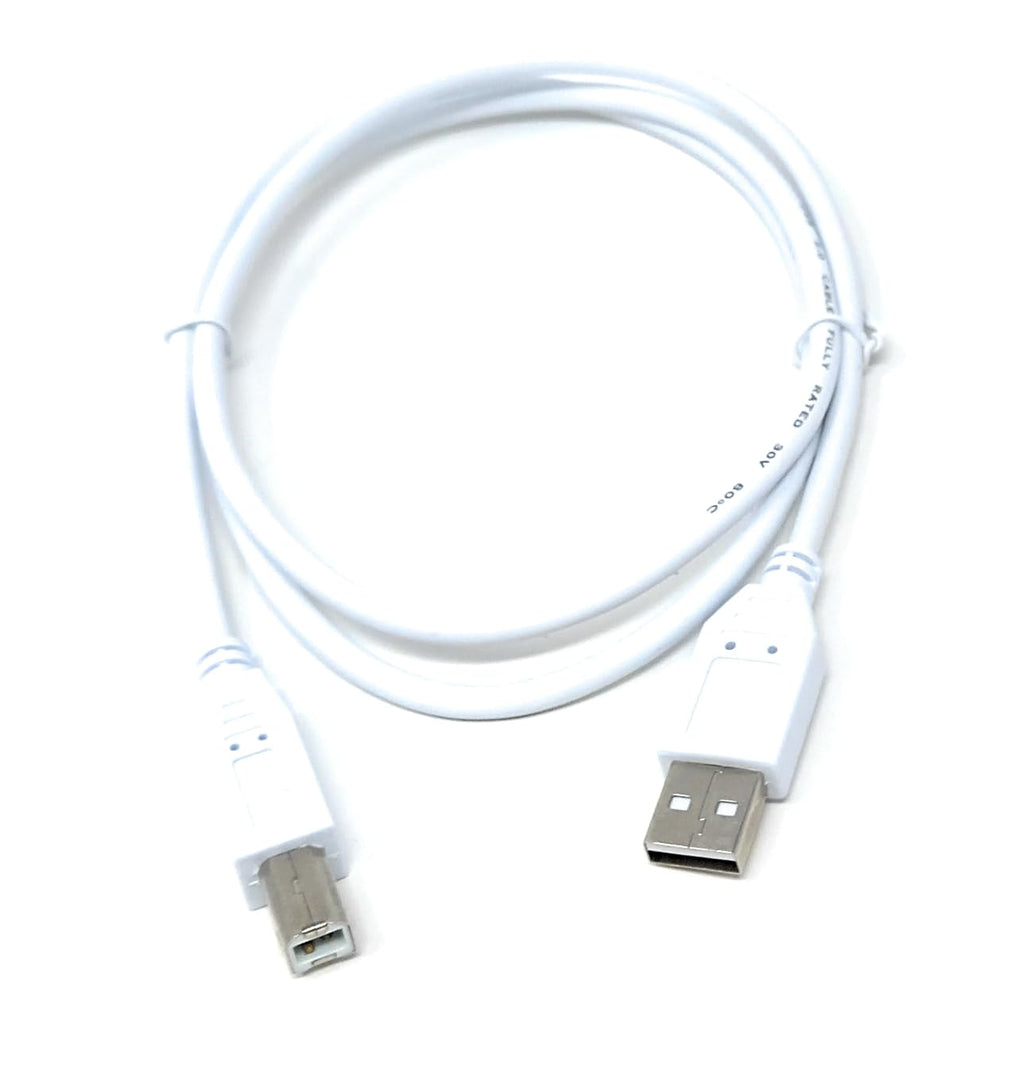 DRUT USB B Cable for DJ Controllers & MIDI Devices, Printer Style Lead for Mixers, Turntables, Keyboards, Samplers, Synthesizers, Compatible with Numark, Pioneer, Traktor, Denon, Akai, Serato