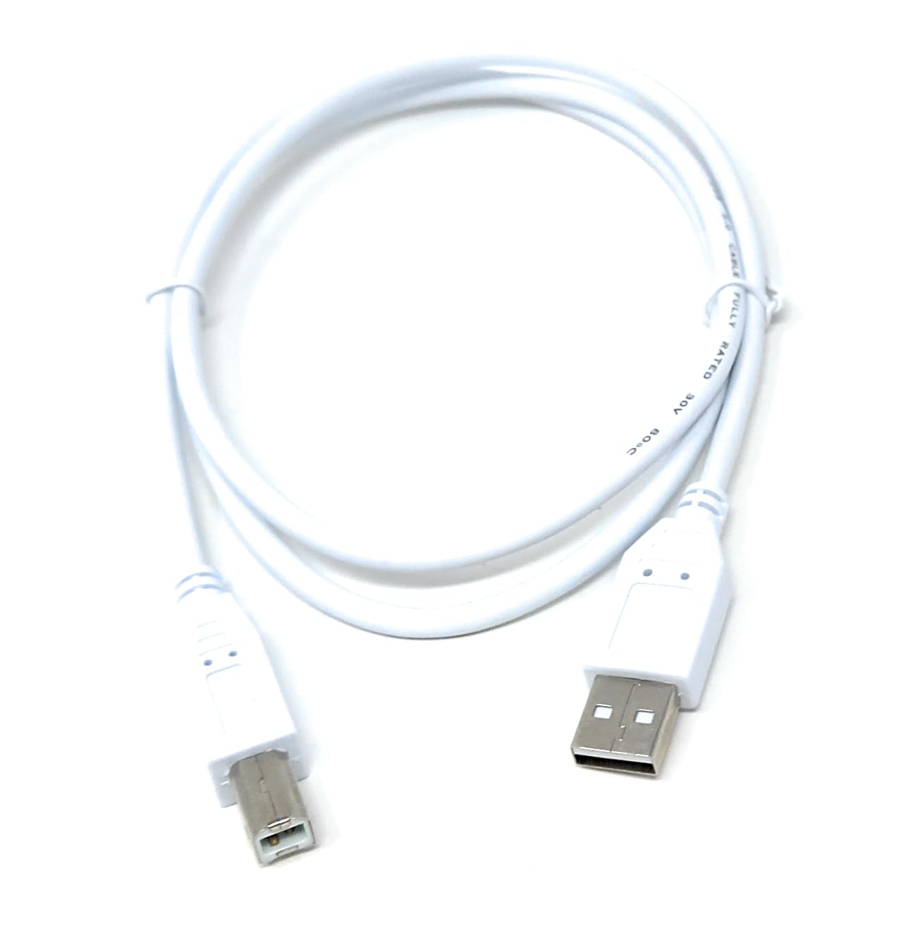 DRUT USB B Cable for DJ Controllers & MIDI Devices, Printer Style Lead for Mixers, Turntables, Keyboards, Samplers, Synthesizers, Compatible with Numark, Pioneer, Traktor, Denon, Akai, Serato