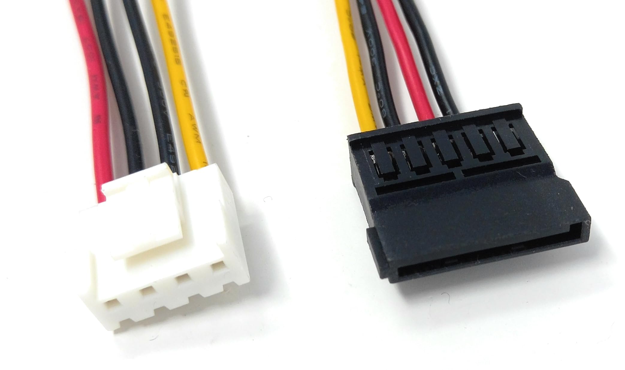 15cm DVR Power Cable 4 Pin to SATA 15 Pin HDD Power Adapter Lead, 4P to SATA Converter for Hard Drive, CCTV DVR, SSD & Computer Power Supply