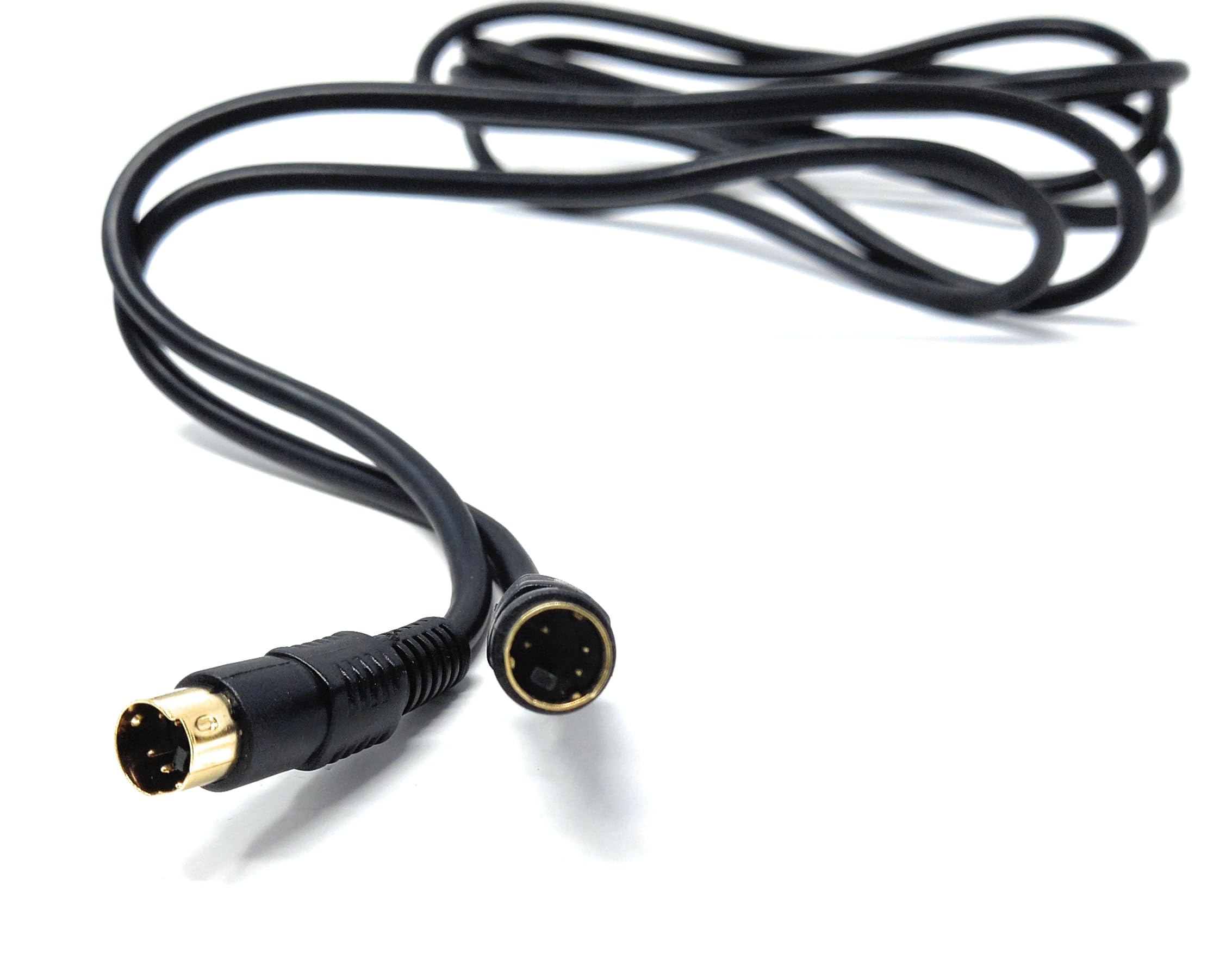 DRUT S-Video (SVHS) Cable 4-pin Male to Male Gold Plated Compatible With TV, HDTV, DVD, VCR, Camcorder, Game Console