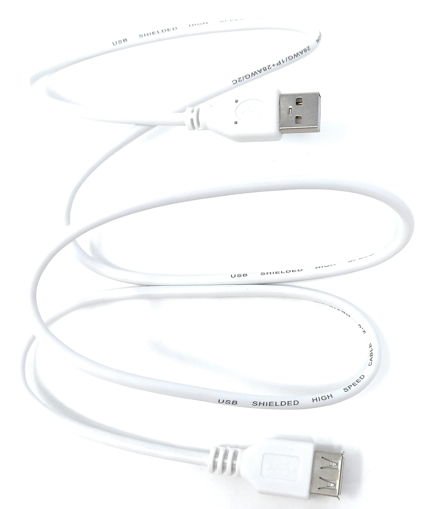 DRUT USB Male to USB Female 2.0 24AWG High Speed EXTENSION Cable A Plug to Socket