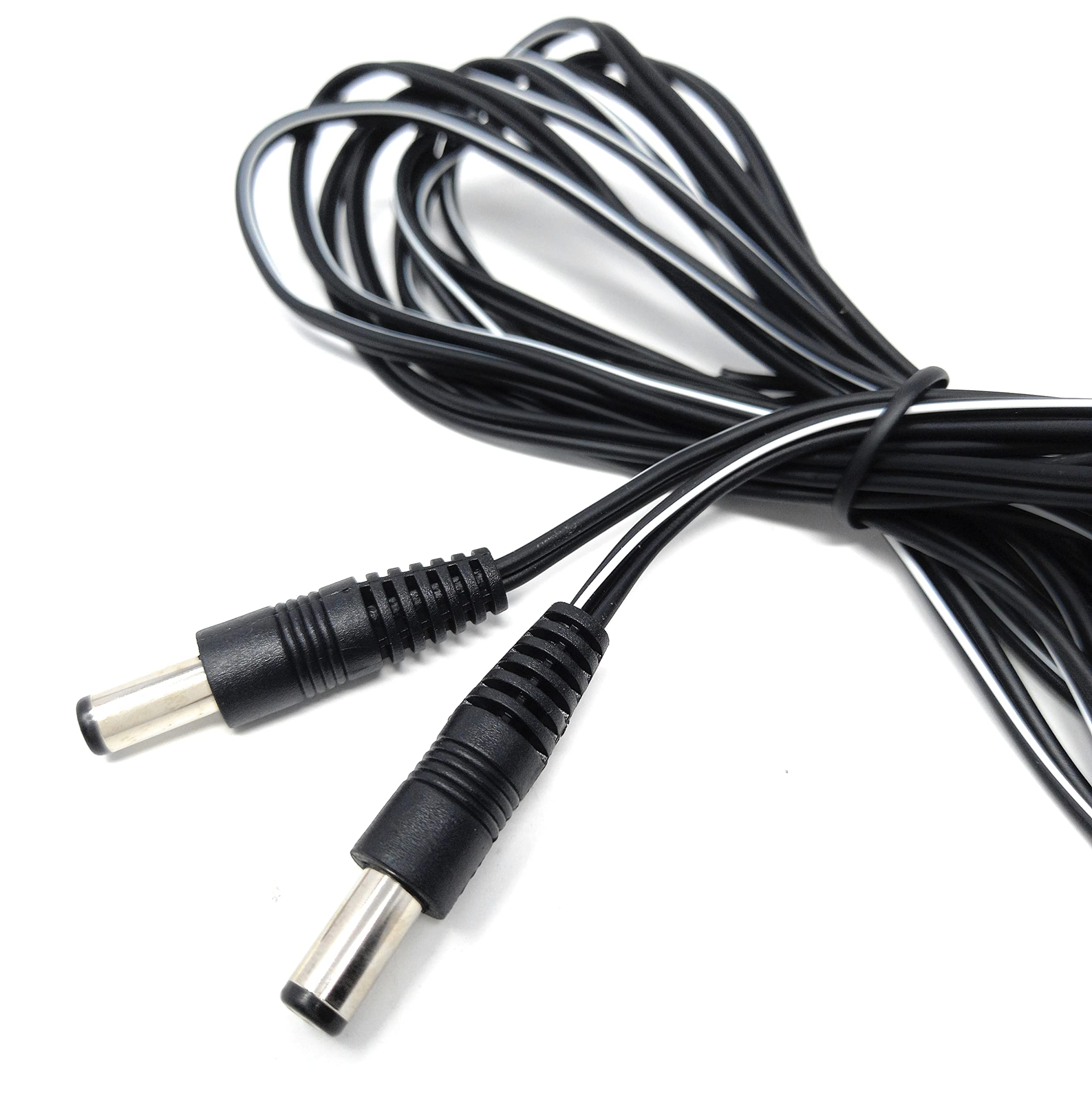 DRUT 2.5mm x 5.5mm Male to Male Power DC Connector Cable Lead for CCTV Camera, LED Lights