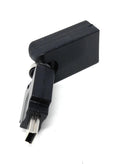 Mini USB to USB 2.0 Adapter – 360° Rotating Swivel Connector for Data Transfer & Charging, Compatible with Cameras, Car Navigation, MP3 Players, GPS, and Musical Instruments
