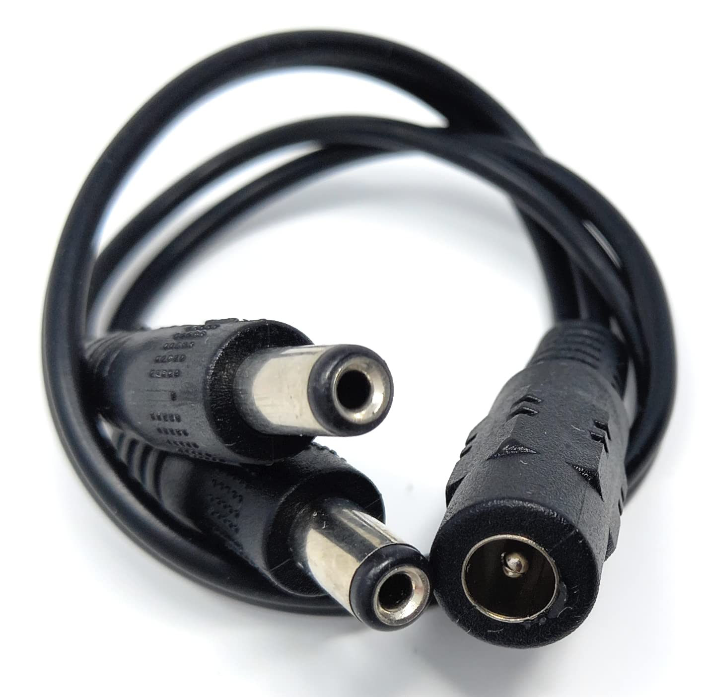 DRUT 5.5mm to 2.1mm DC Power Splitter Lead Adapter 12V PSU to LED, CCTV Camera Cable