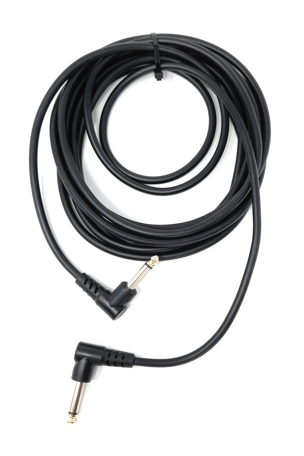 6.35mm Right Angle TS Instrument Cable - 90 Degree 1/4 Inch Mono Guitar Patch Cable for Amps, Mixers, and Pedals