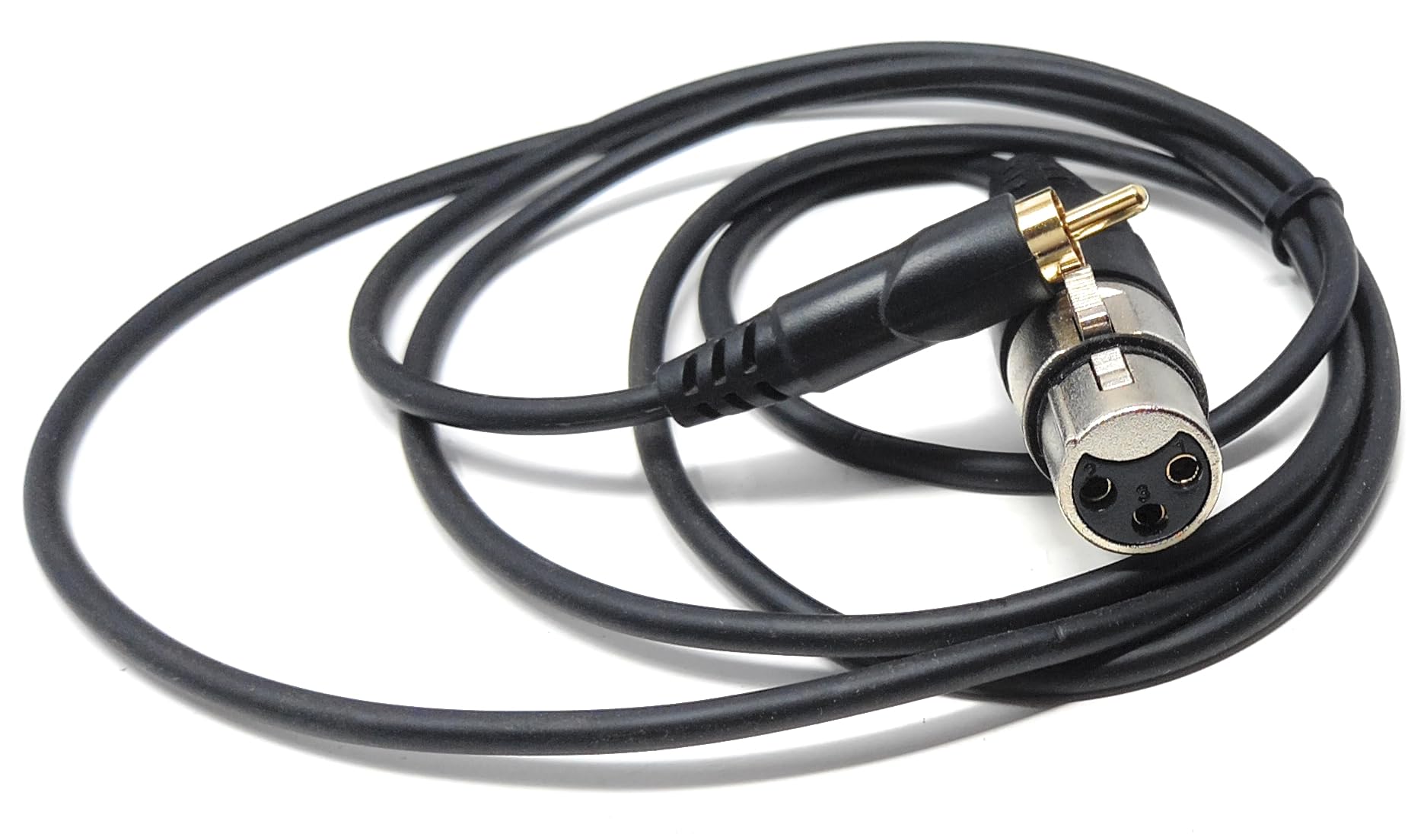DRUT 3-Pin XLR Female to RCA Phono Audio Cable – Gold-Plated Connector, Soft, flexible PVC Coat, for Microphone, CD Player, Speaker, Mixer & Amplifier