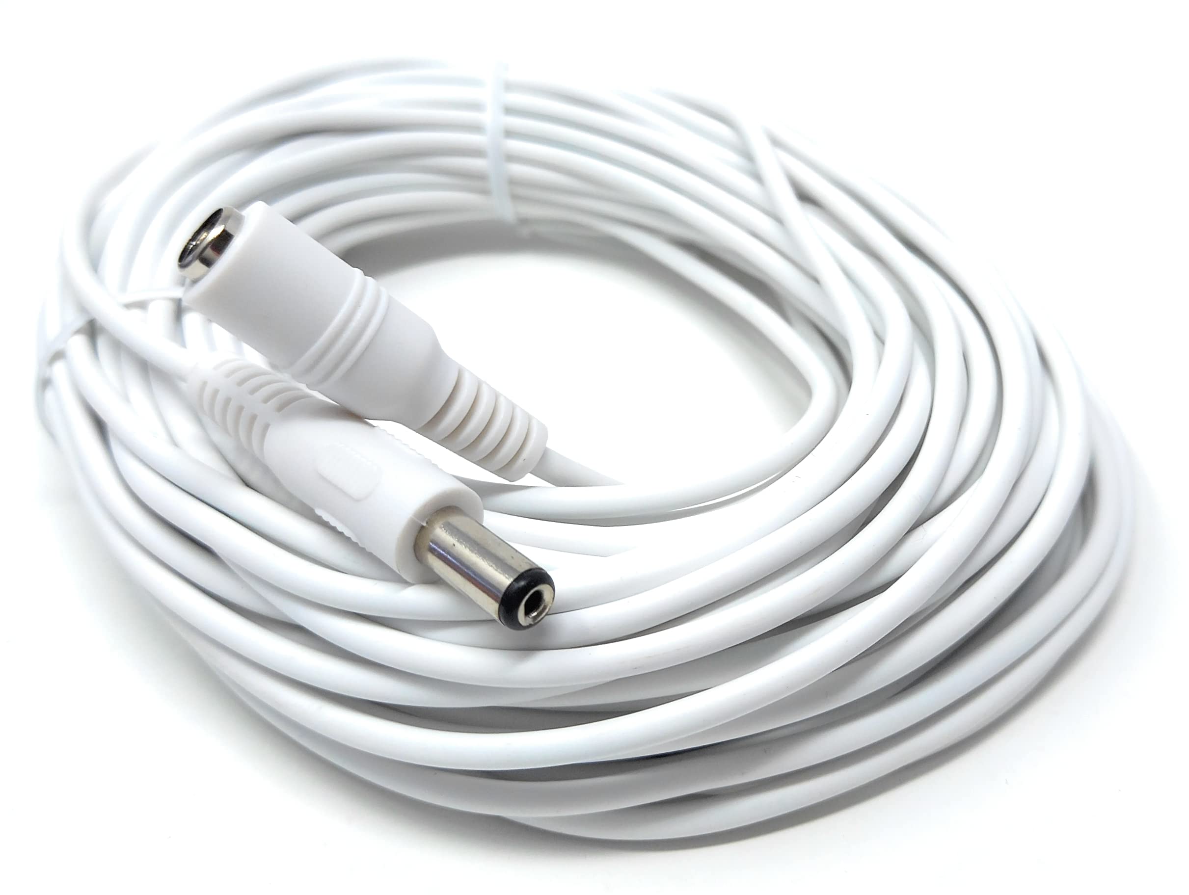 5.5mm x 2.1mm DC Power Plug to Socket, Male to Female CCTV, LED, Modem Router, Music Instruments Extension Lead Cable