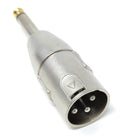 DRUT XLR 3 Pins Male to 6.35mm Mono Jack Plug Audio Cable Adapter