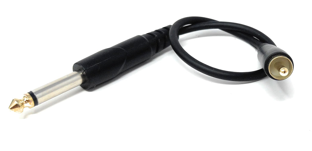 DRUT 6.35mm (1/4") Mono Jack Plug to RCA Phono Audio Cable – Signal Patch Lead for Mixers, Controllers, DJ & Audio Equipment