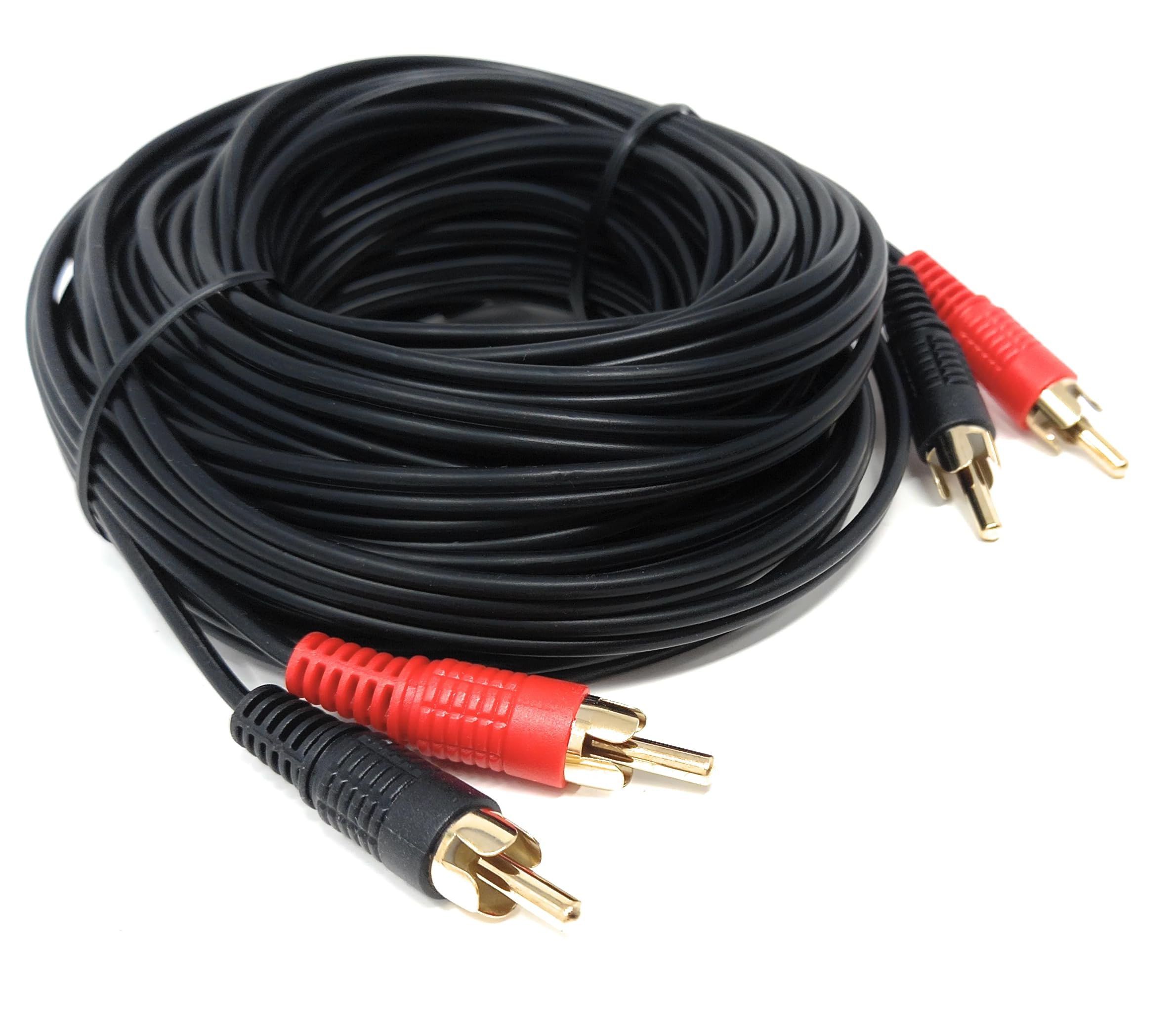 DRUT RCA to RCA Phono Twin Jack to Jack Stereo Audio Cable Lead Cord Compatible With CD/DVD/Amplifier/Hifi/DJ Mixer/Turntable
