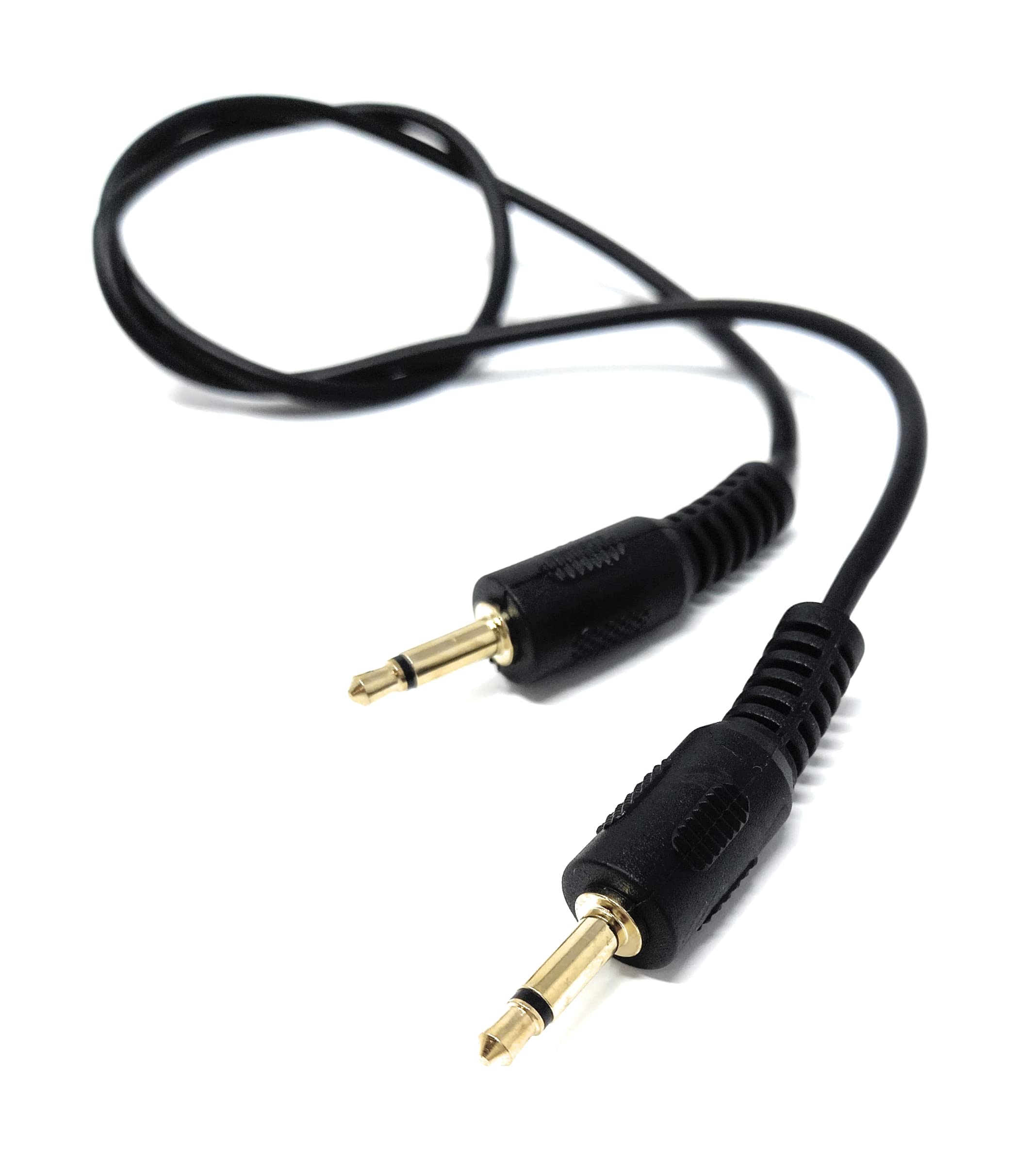 Mono 3.5mm to 3.5mm Mono Jack Plug Male to Male Cable Lead, Gold Connectors