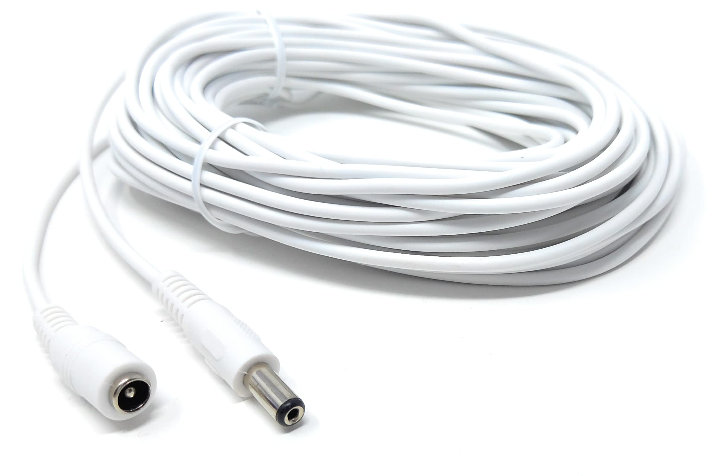 5.5mm x 2.1mm DC Power Plug to Socket, Male to Female CCTV, LED, Modem Router, Music Instruments Extension Lead Cable