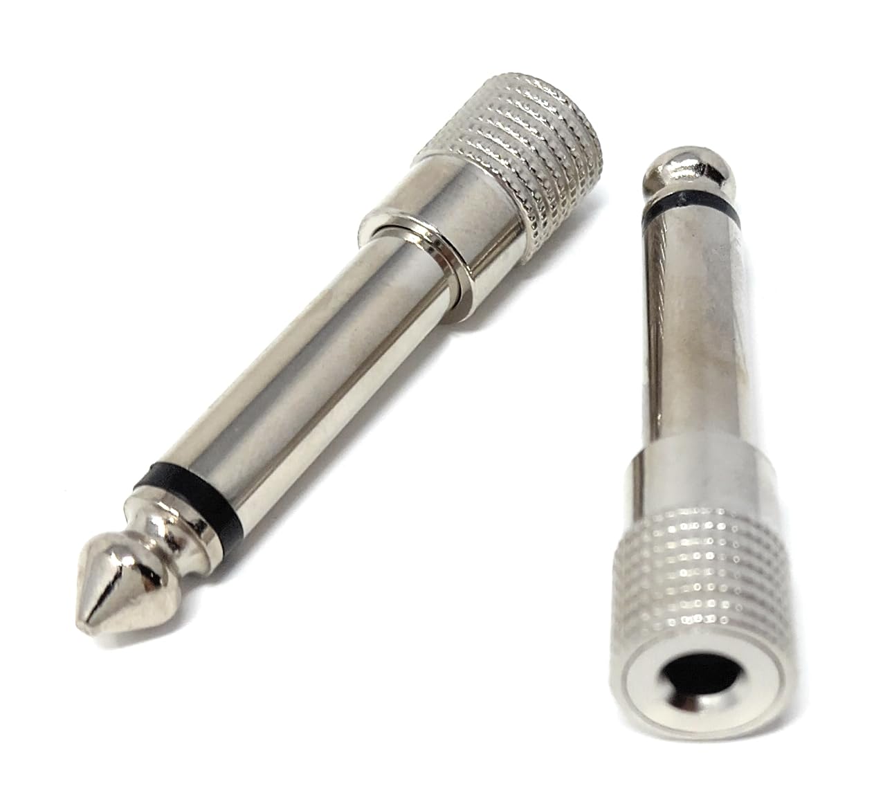 DRUT 6.35mm Mono Jack Plug to 3.5mm Stereo Socket Adapter Cable Converter Audio Adapter