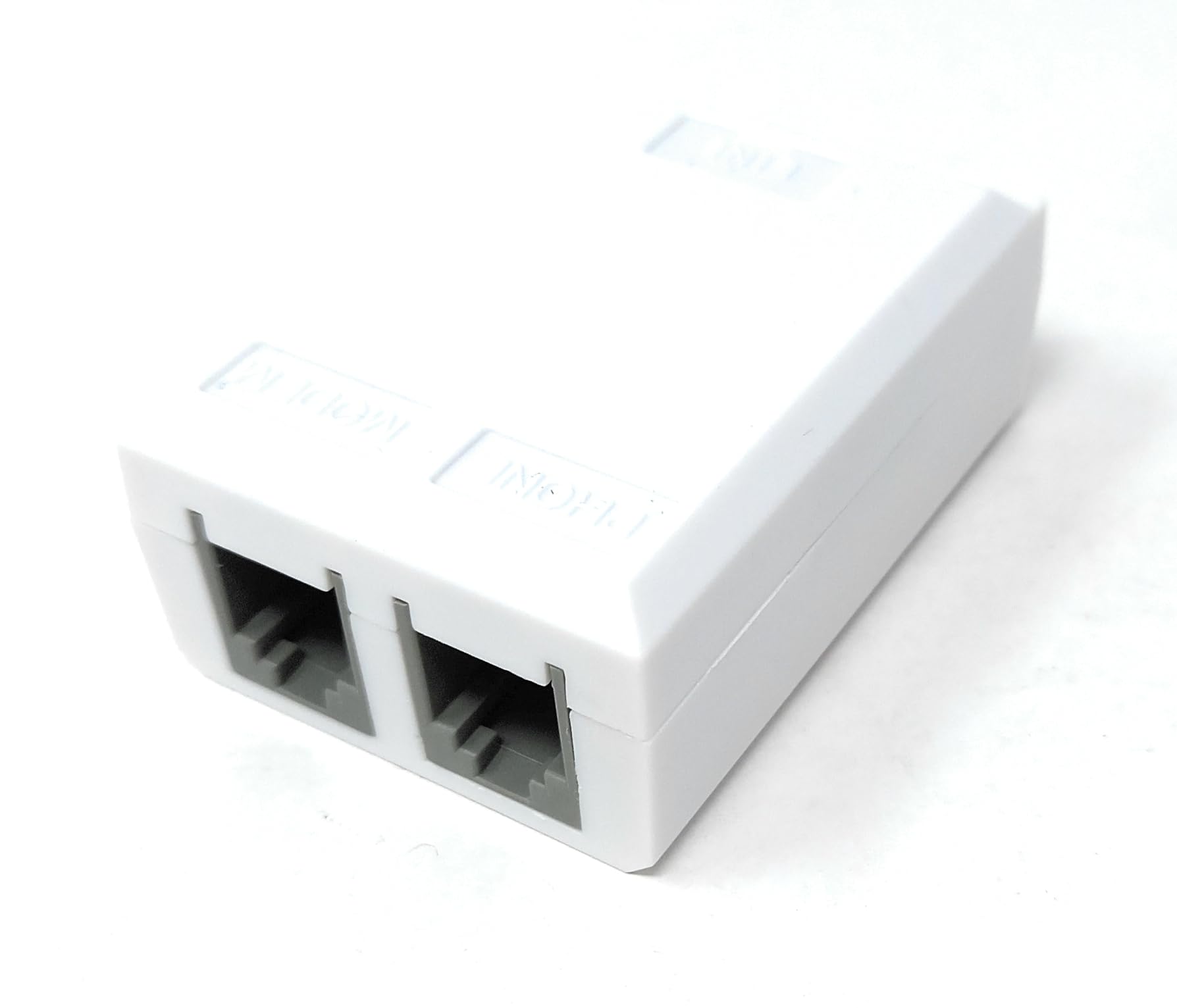 DRUT RJ11 Splitter Adapter – 1 Female to 2 Female RJ11 Ports, 6P4C ADSL Telephone Line Splitter for Landline Phone, Modem, Fax, DSL Devices