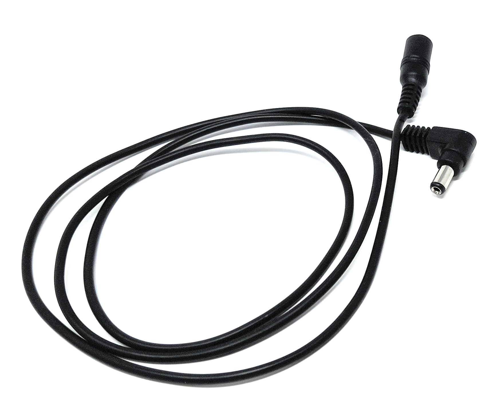 DRUT 5.5mm x 2.1mm Right Angled DC Power Male to Female Lead for Security Camera, LED Strip, CCTV IP Surveillance, Solar Panel, Music Instruments Extension Cable