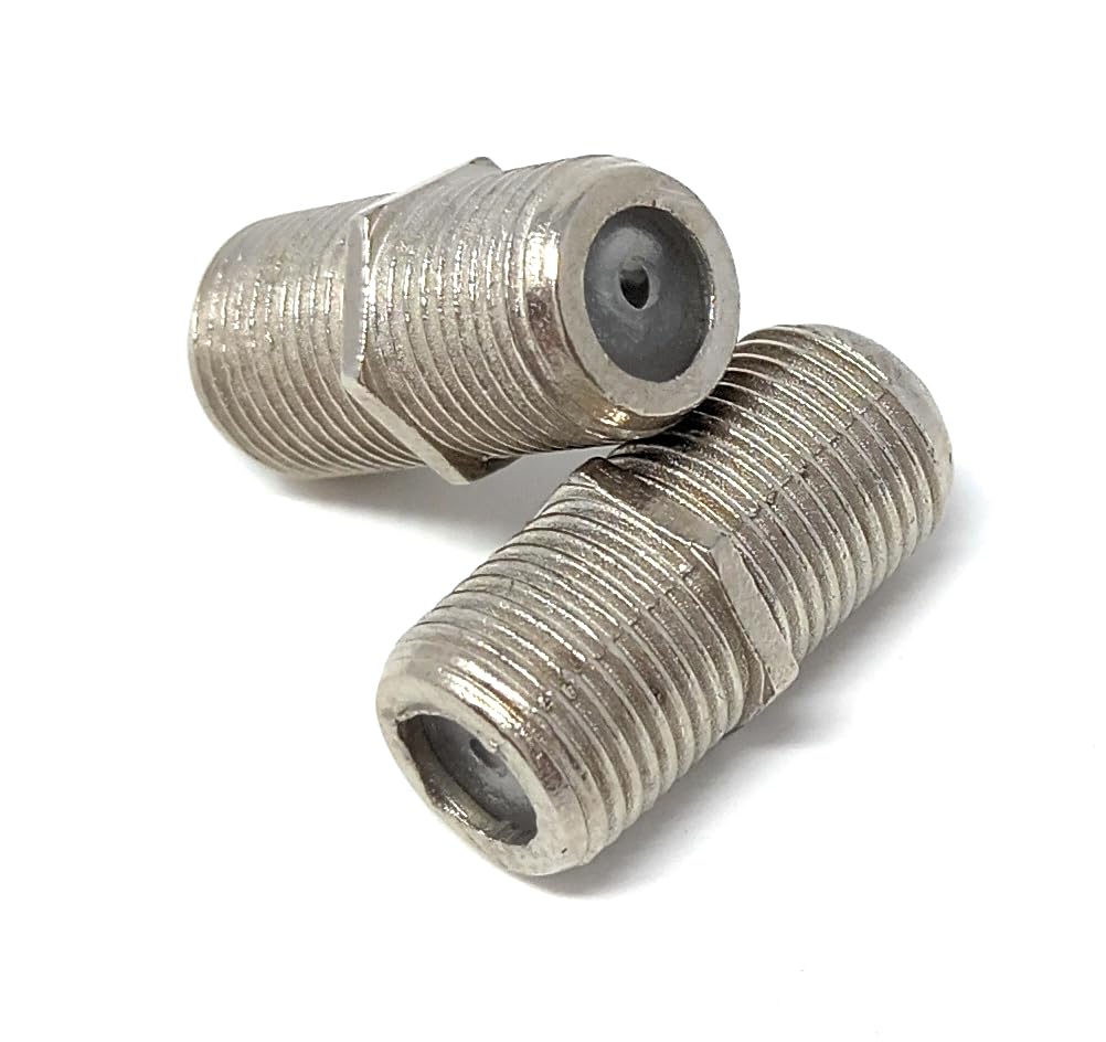 DRUT F-Type to F-Type Coupler Adapter Female to Female RG6 Coaxial TV Cable Extension Barrel Connectors