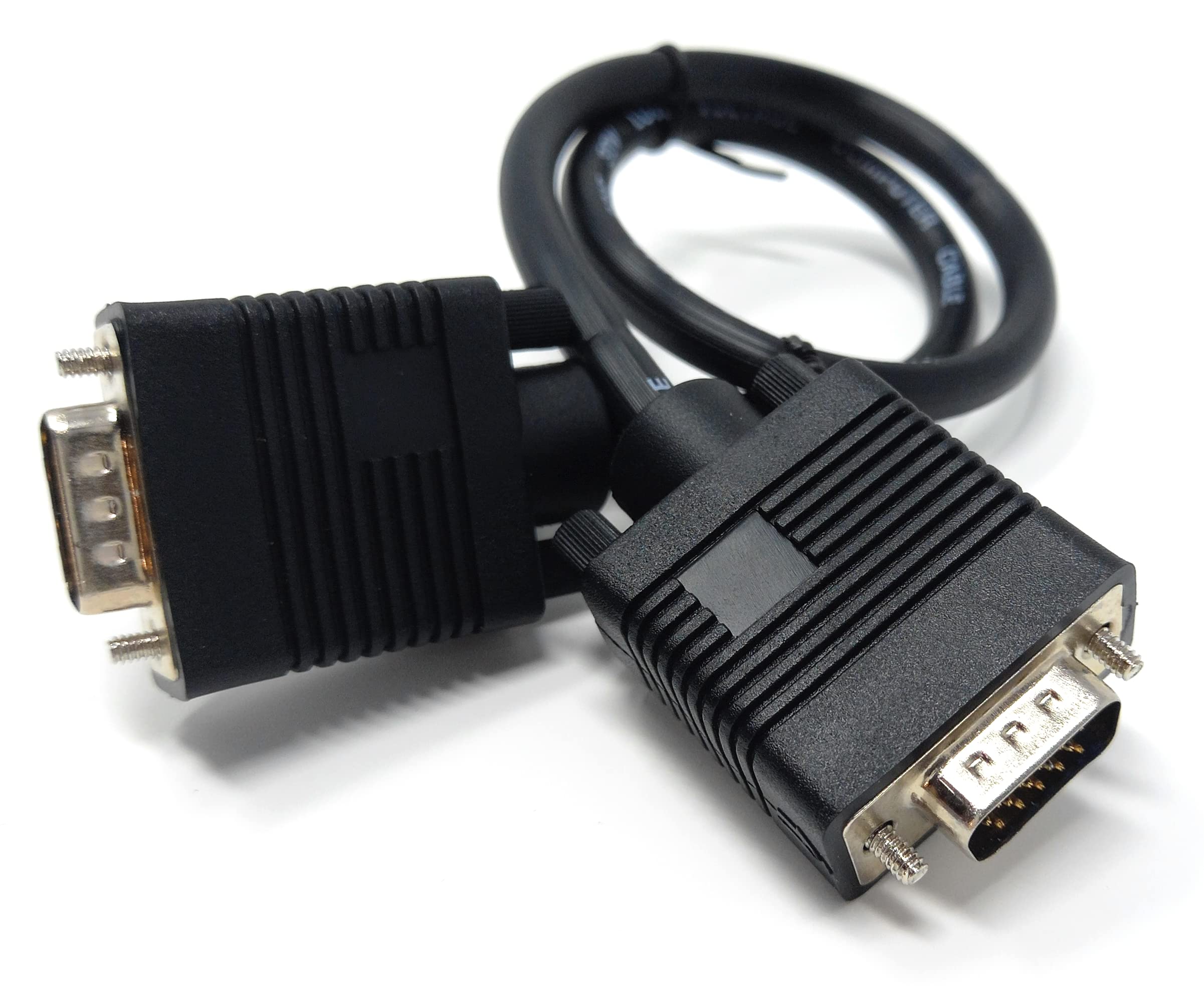 DRUT VGA to VGA Cable 15 pin SVGA Male to Male for Monitor Computer PC Laptops TV Projectors Extension Lead, HD15 All Data Pins Connected
